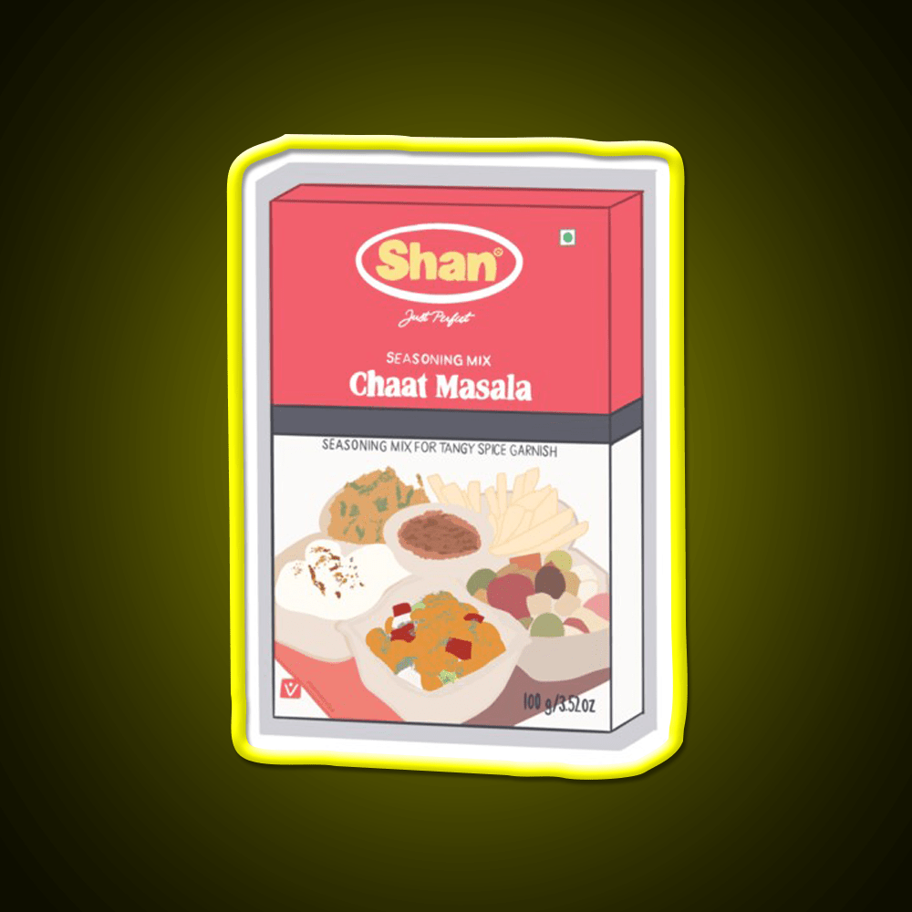 Shan Chaat Masala Box Snack Food Led Neon Sign Rgb Color - Shineneon