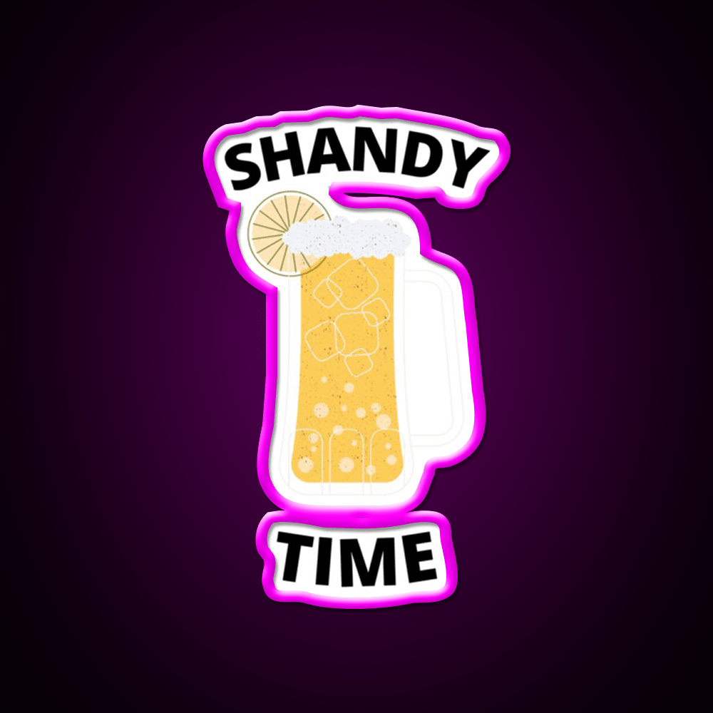 Shandy Summer Time Cocktail Seltzer Cocktail Bar Decor Led Neon Sign Rgb Color - Shineneon