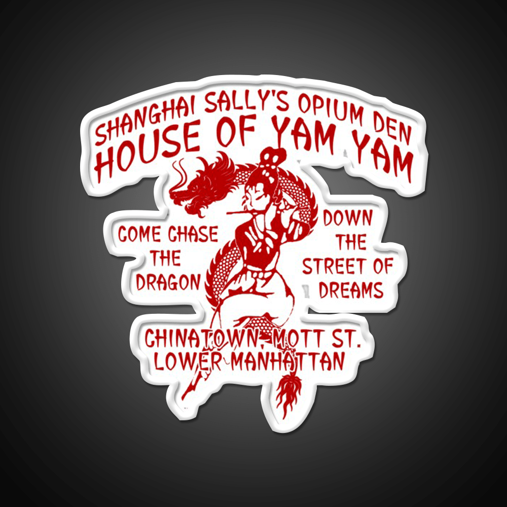 Shanghai Sallys House Of Yam Yam Red Asian Cultural Led Neon Sign Rgb Color - Shineneon