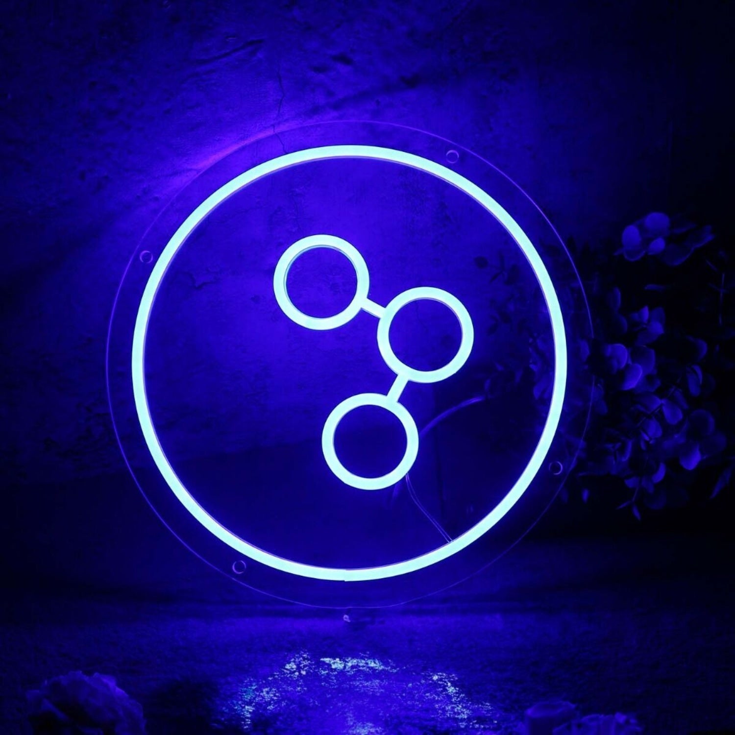 Share Button Blue Led Neon Sign - Shineneon