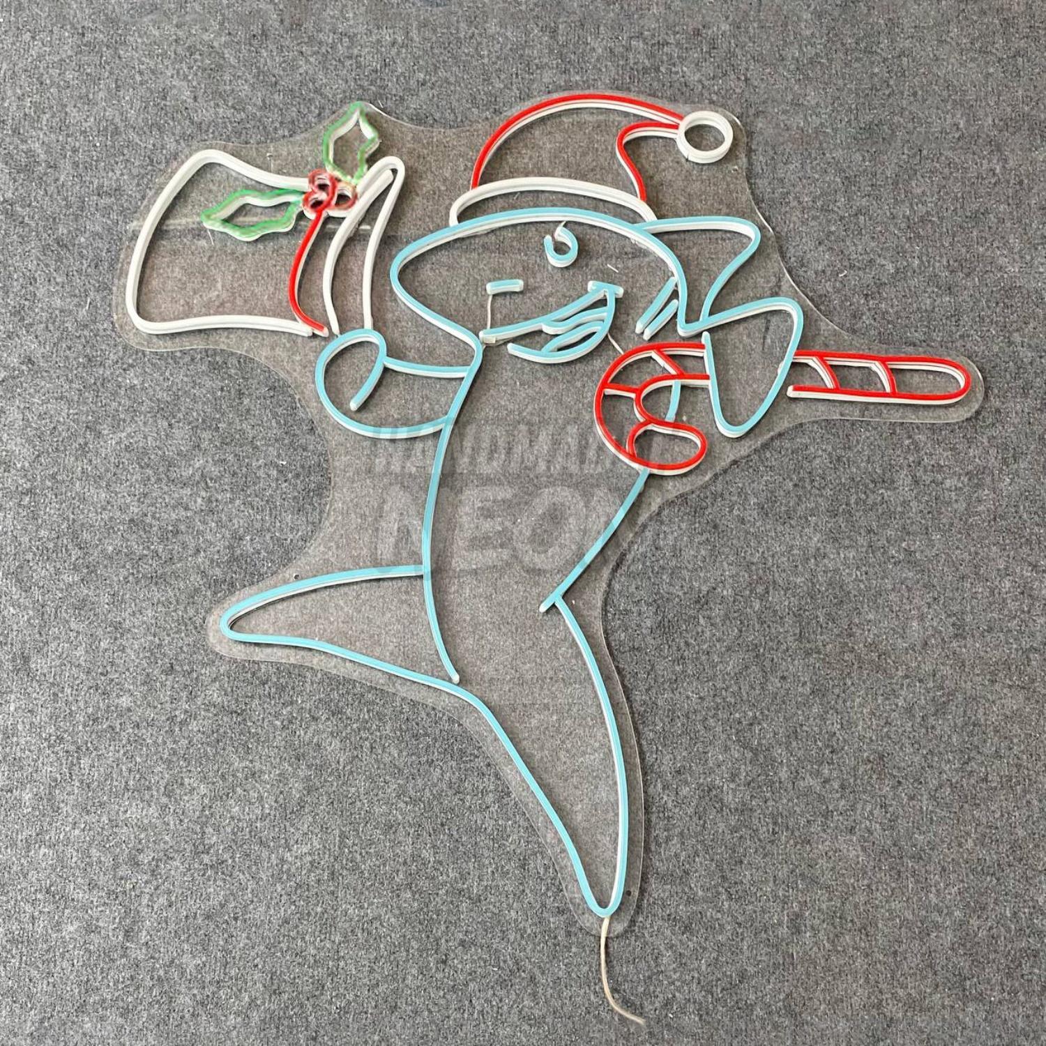 Shark Christmas Led Neon Sign | Shineneon