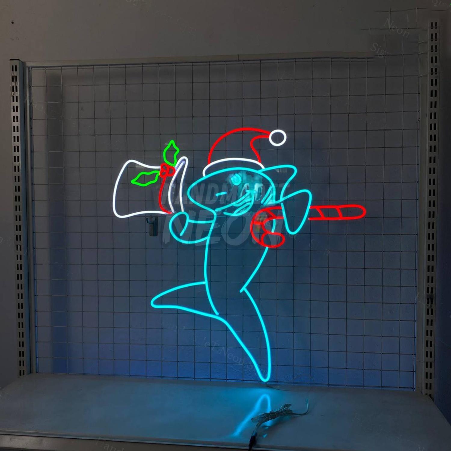 Shark Christmas Led Neon Sign | Shineneon