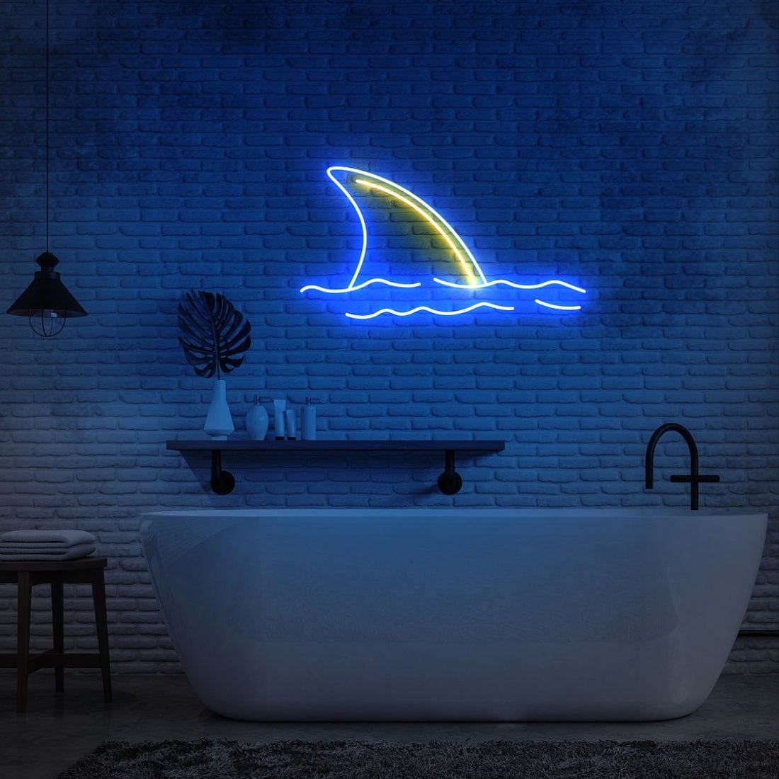 Shark Fin Led Sign Business Neon Sign - Shineneon