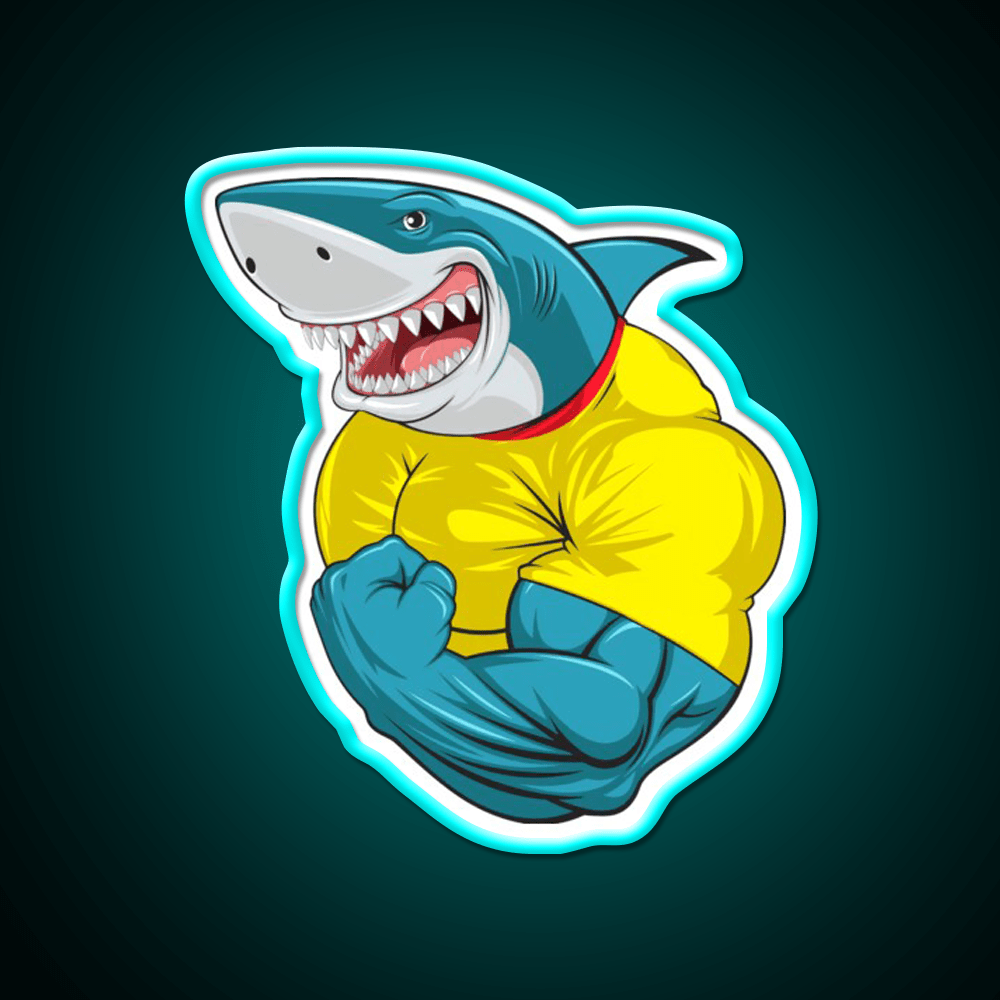 Shark Flex 3 Gym Fitness Led Neon Sign Rgb Color - Shineneon