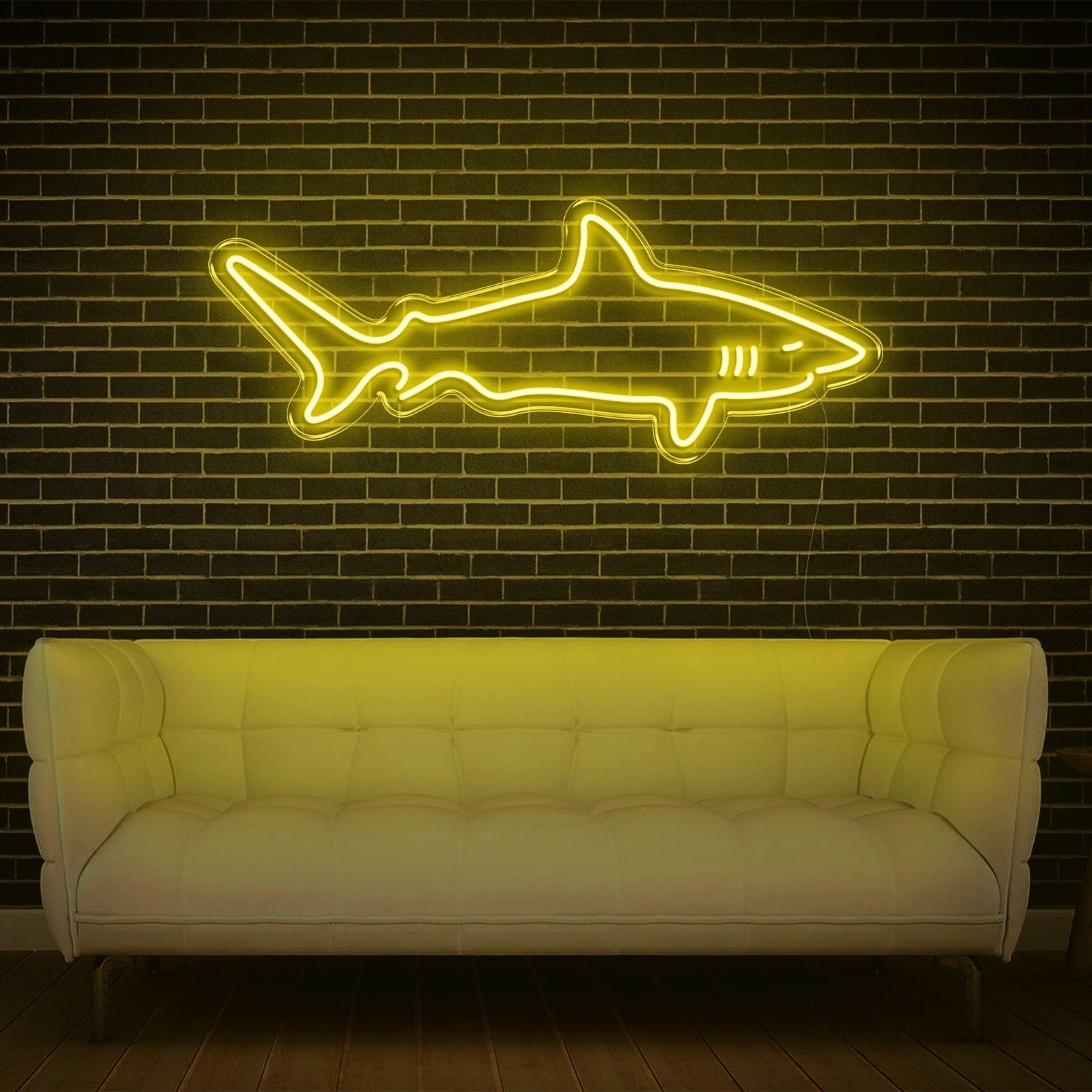 Shark V1 Red Outline Led Neon Sign For Modern Indoor Home Decor | Shineneon