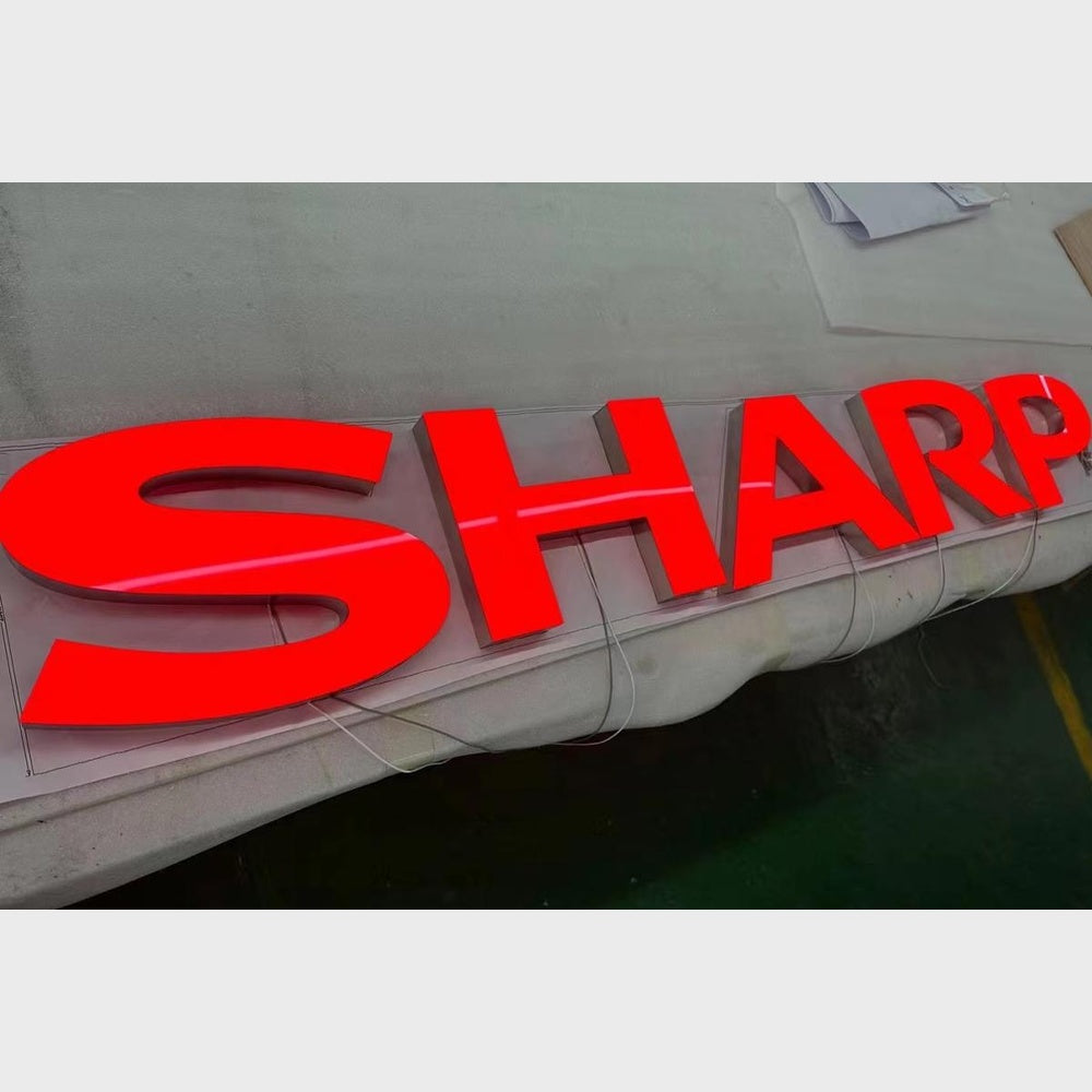 Sharp 3D Frontlit Channel Letters Led Light Sign