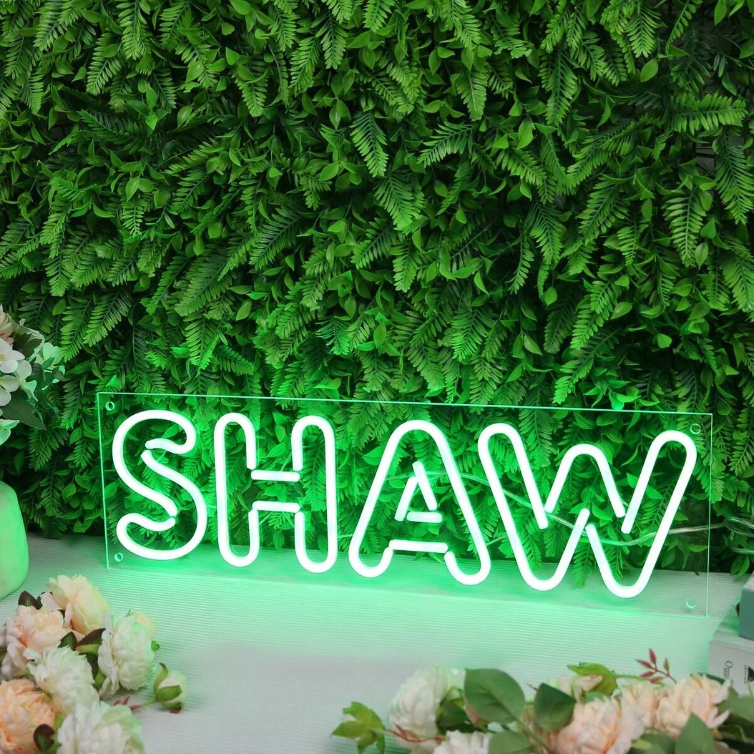 Shaw Green Led Neon Sign - Shineneon