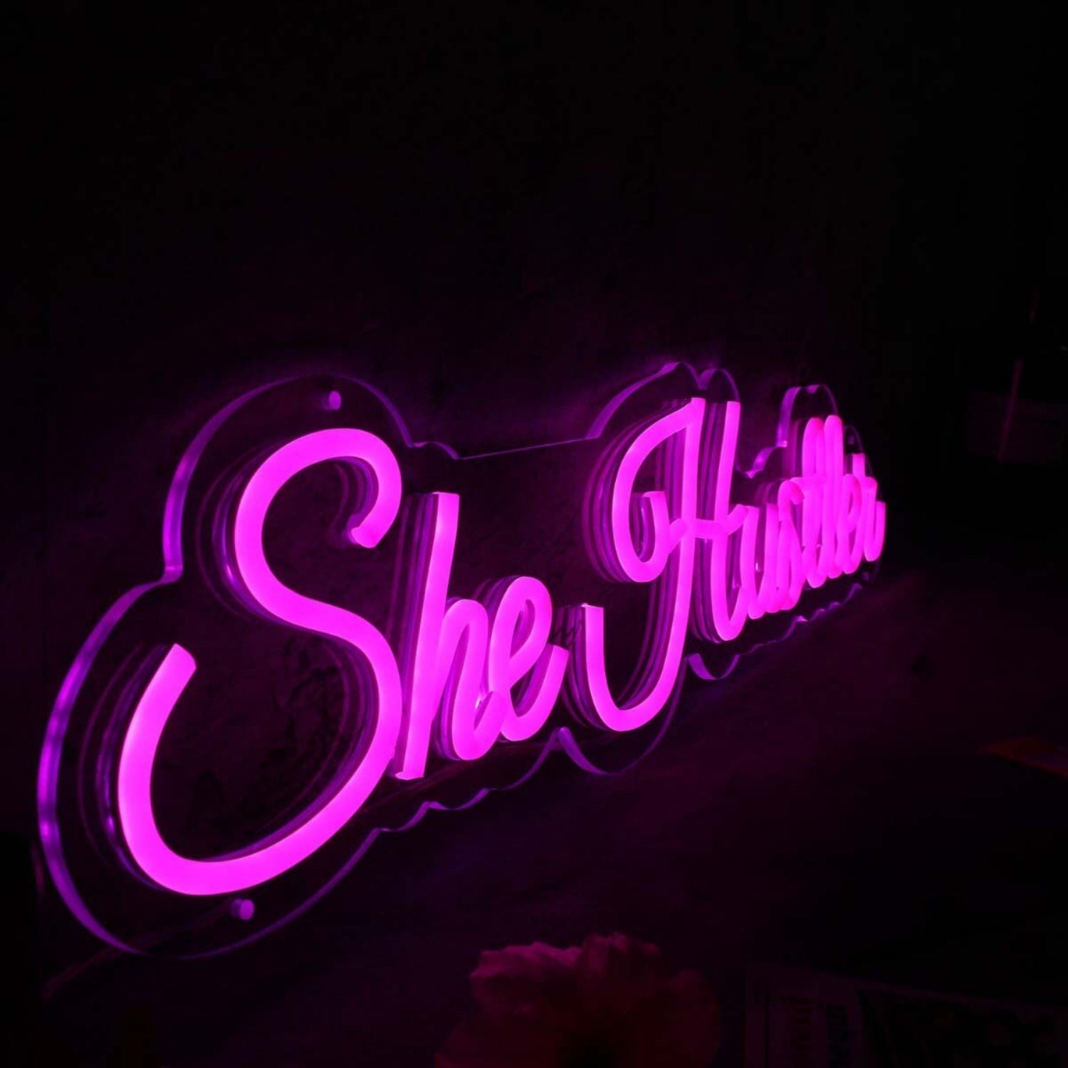 She Hustten Pink Led Neon Sign - Shineneon