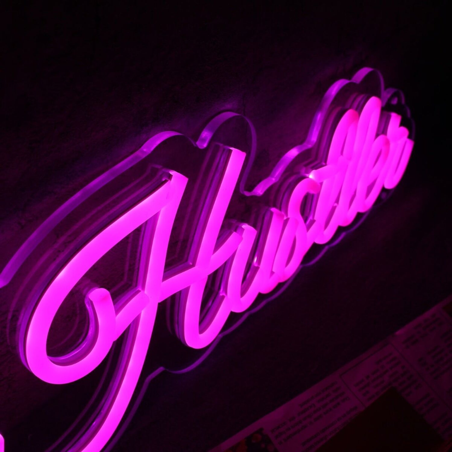 She Hustten Pink Led Neon Sign - Shineneon