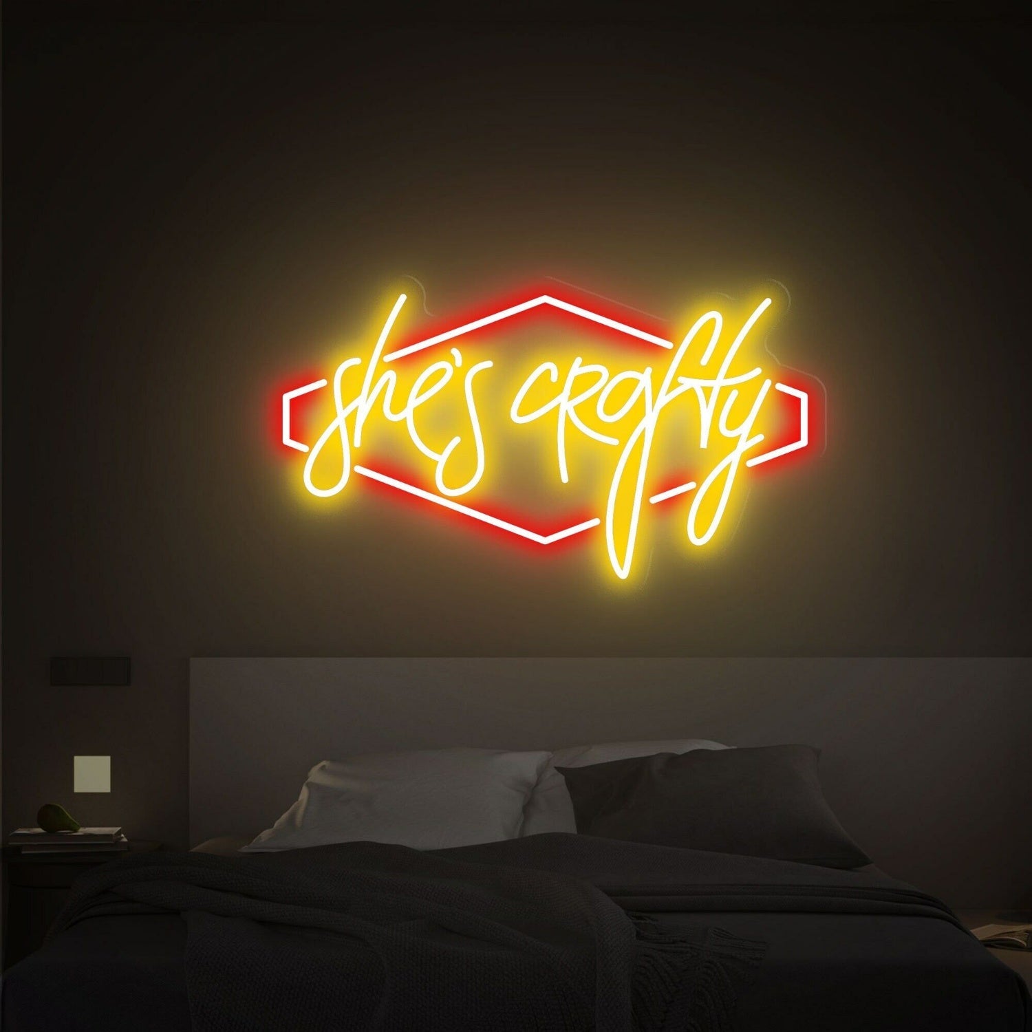 She Is Crafty Led Neon Sign Light For Office Living Room Bars - Shineneon
