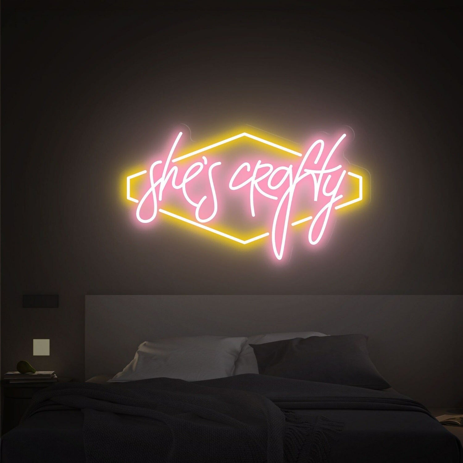 She Is Crafty Led Neon Sign Light For Office Living Room Bars - Shineneon