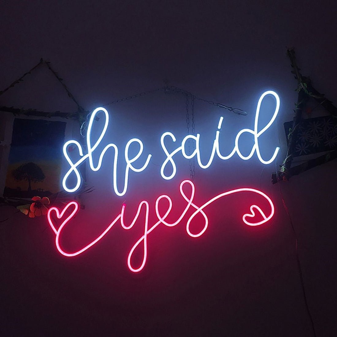She Said Yes Led Sign Business Neon Sign - Shineneon
