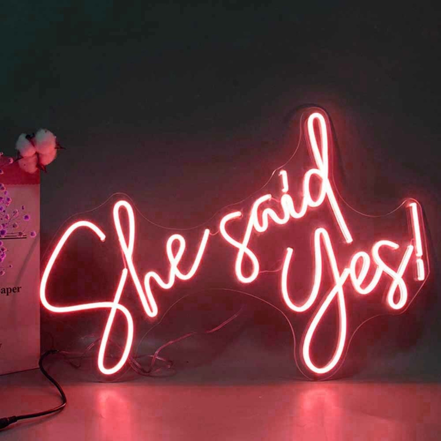 She Said Yes Proposal Neon Sign | Shineneon
