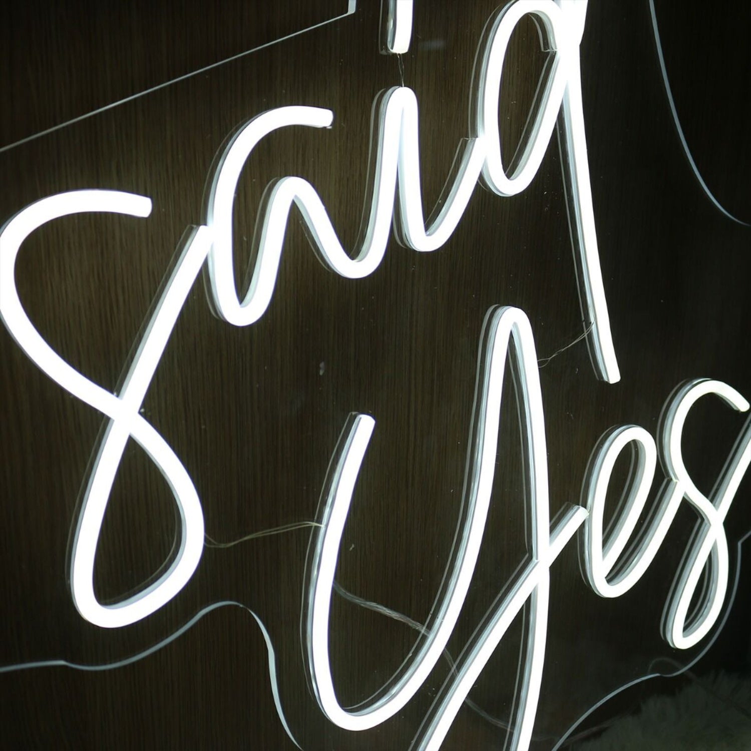 She Said Yes White Neon Sign | Shineneon
