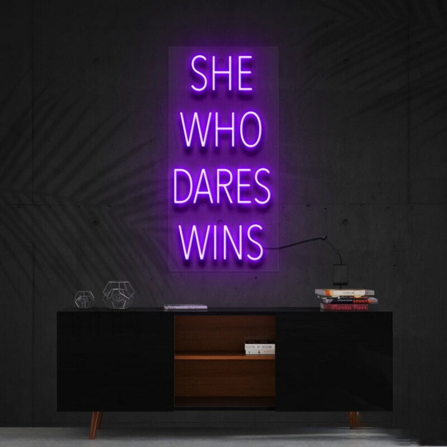 She Who Dares Wins Led Neon Sign Finspirational Spaces - Shineneon
