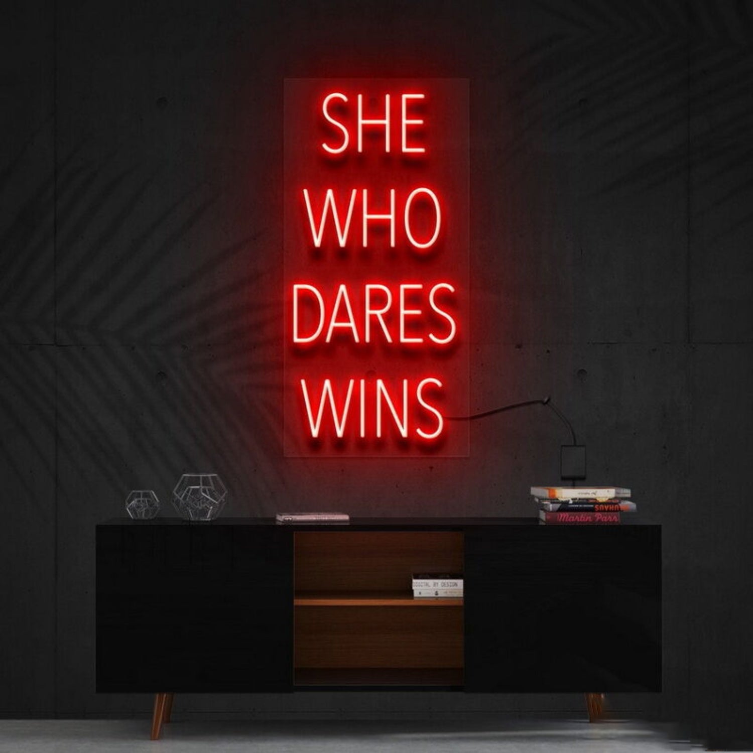 She Who Dares Wins Led Neon Sign Finspirational Spaces - Shineneon
