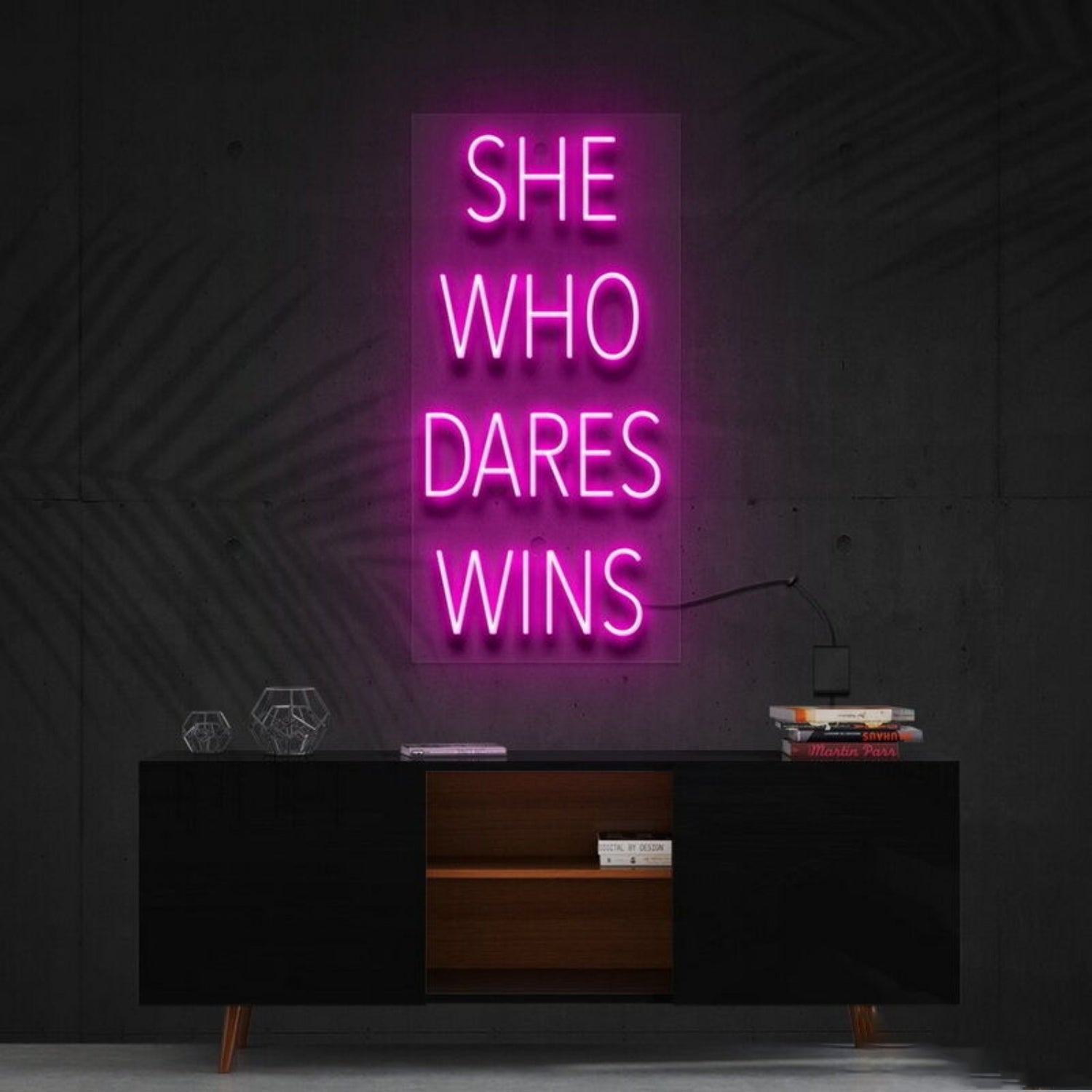 She Who Dares Wins Led Neon Sign Finspirational Spaces - Shineneon
