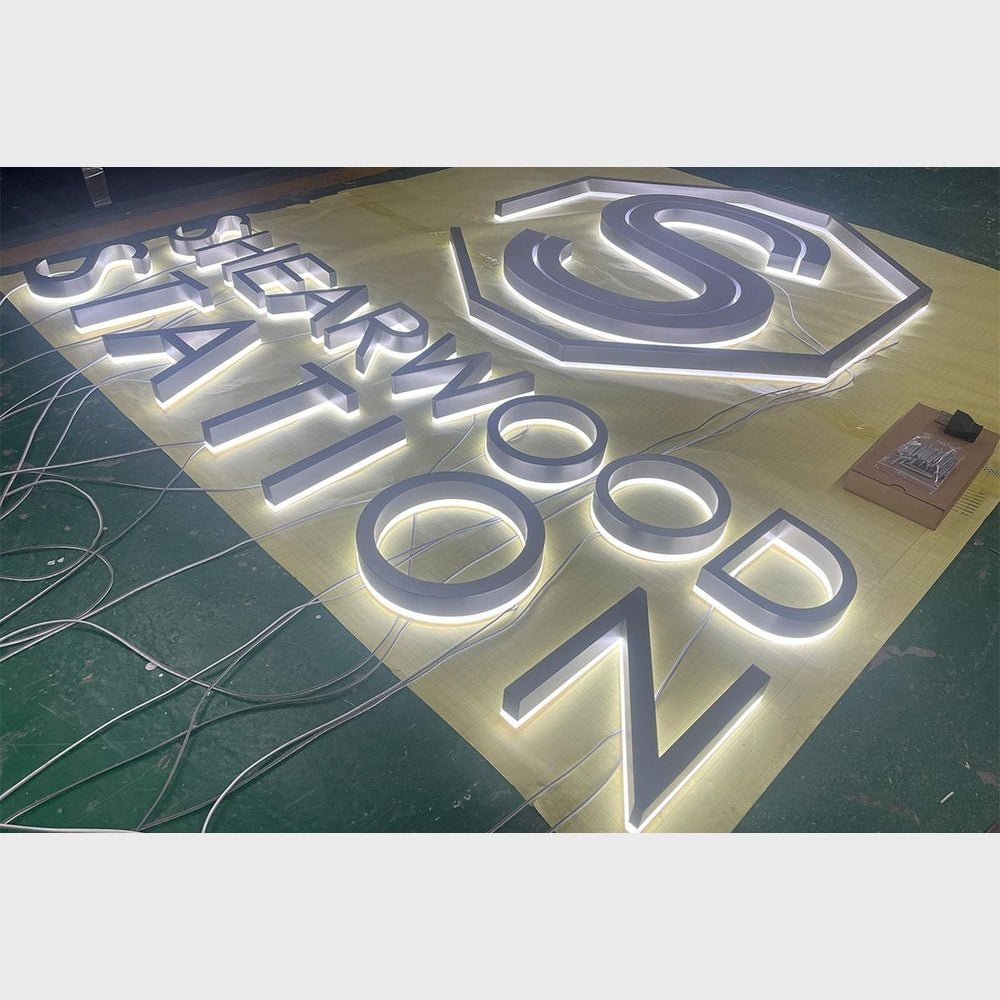 Shearwood Station 3D Backlit Channel Letters Led Light Sign - Shineneon