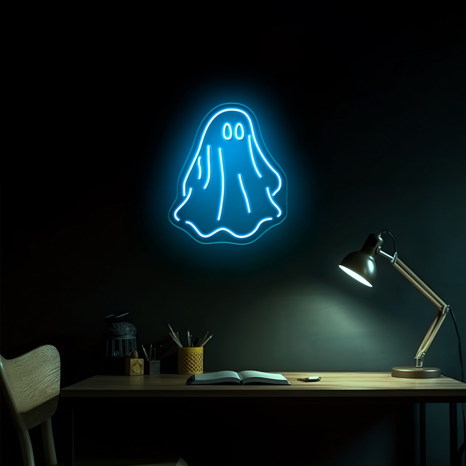 Sheet Ghost Funny Neon Signs Wall Decor On Sale