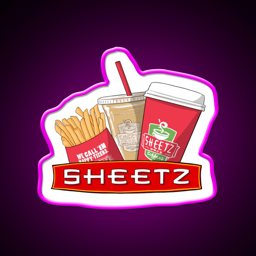 Sheetz Fast Food Led Neon Sign For Burger Place Rgb Color - Shineneon