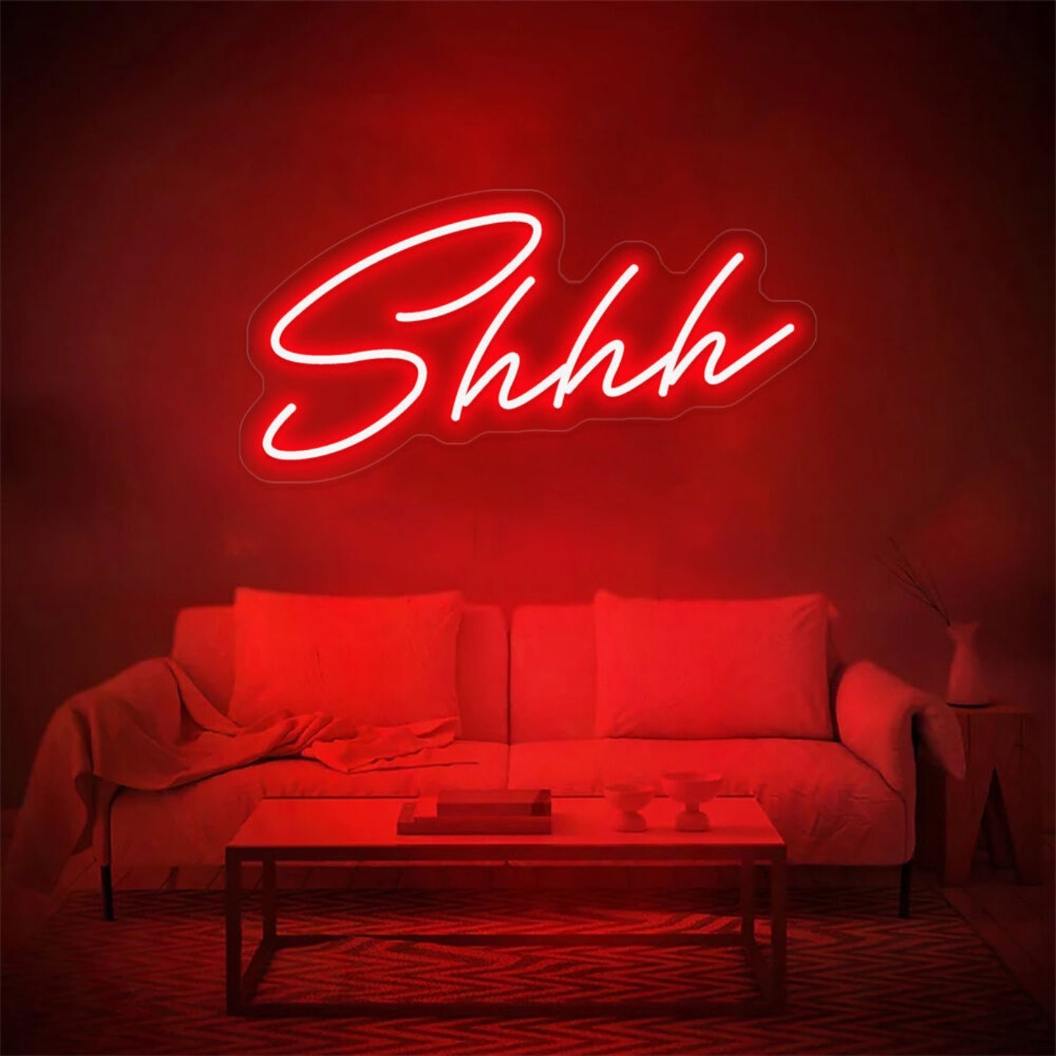 Shhh Led Neon Sign For Bars Bedrooms And Chill - Out Areas - Shineneon