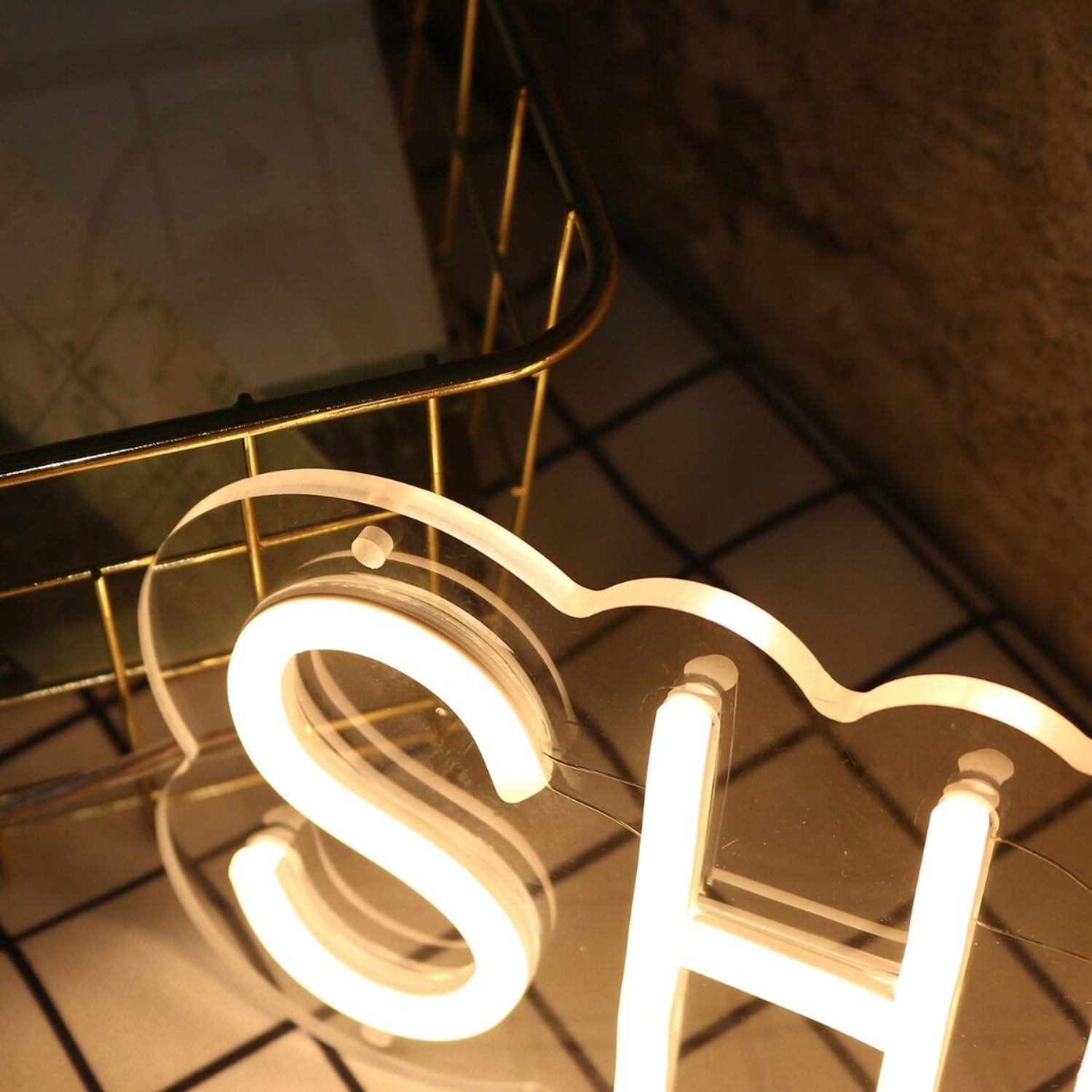 Shhm Yellow Led Neon Sign - Shineneon