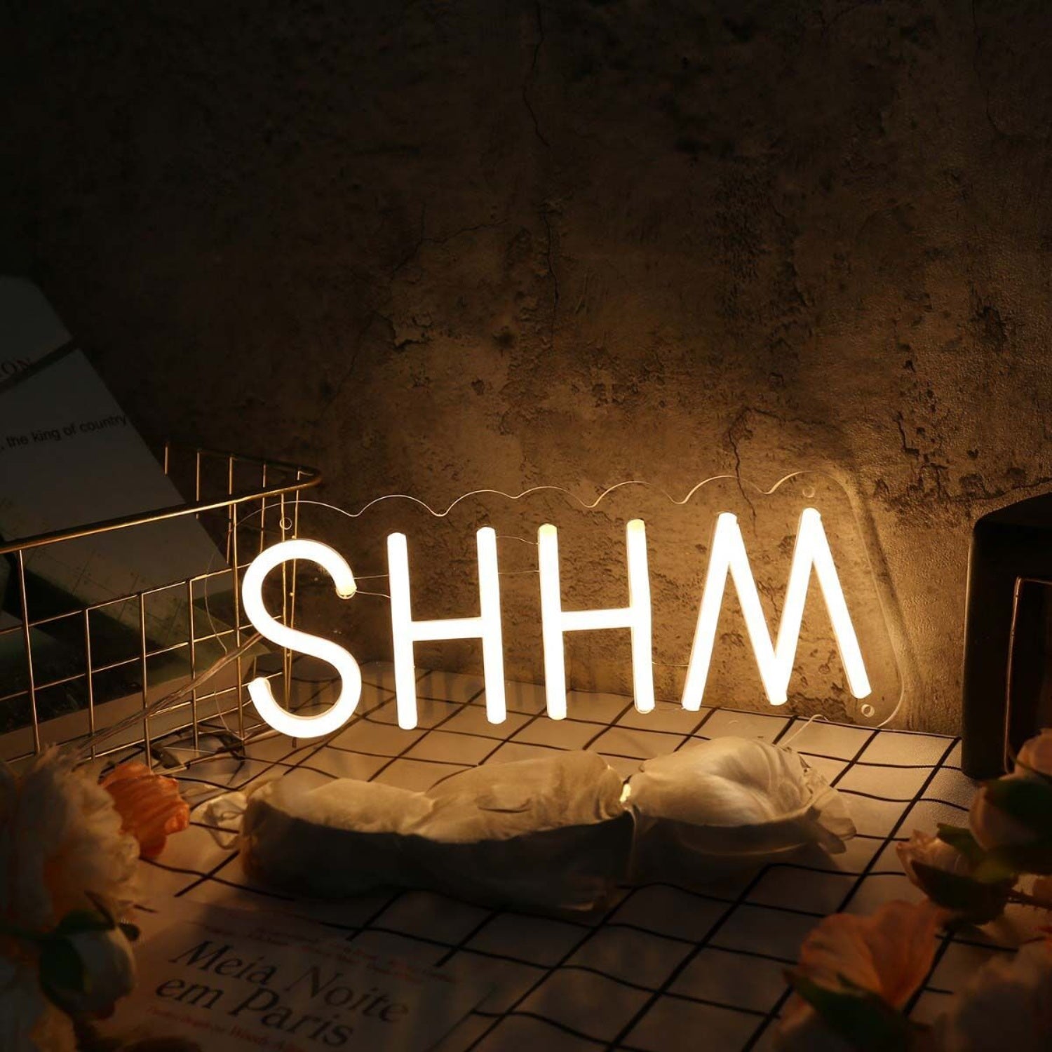 Shhm Yellow Led Neon Sign - Shineneon