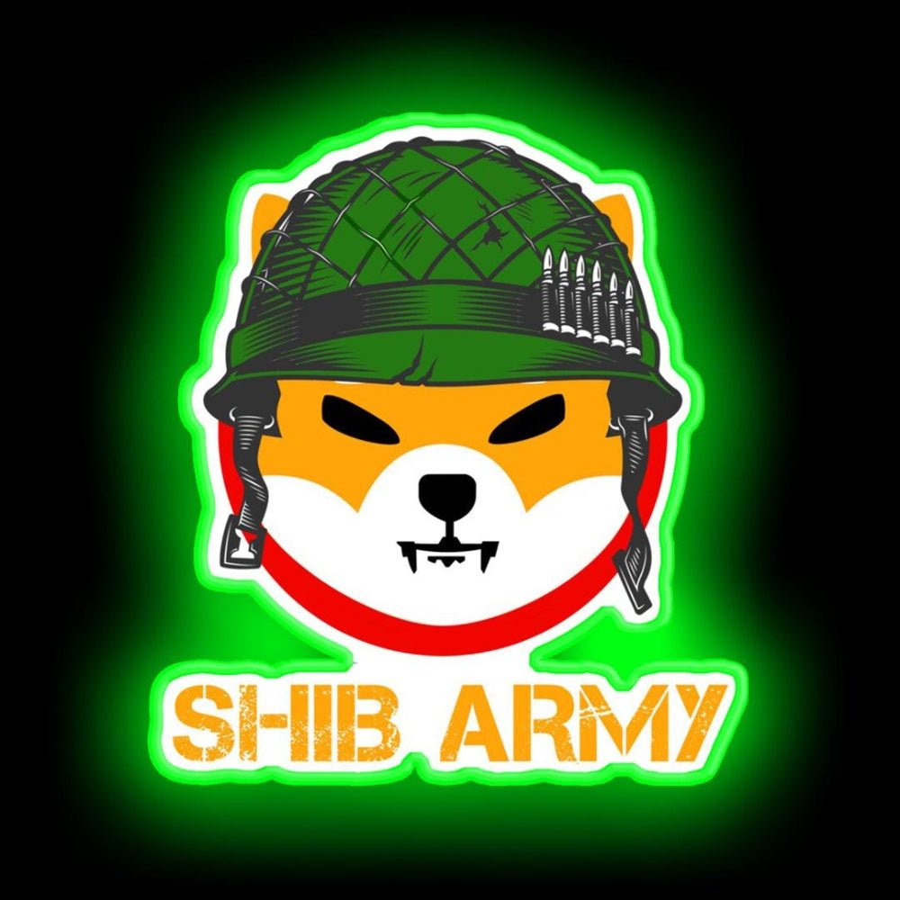 Shiba Inu Token To The Moon Shibarmy Neon Sign - Shineneon