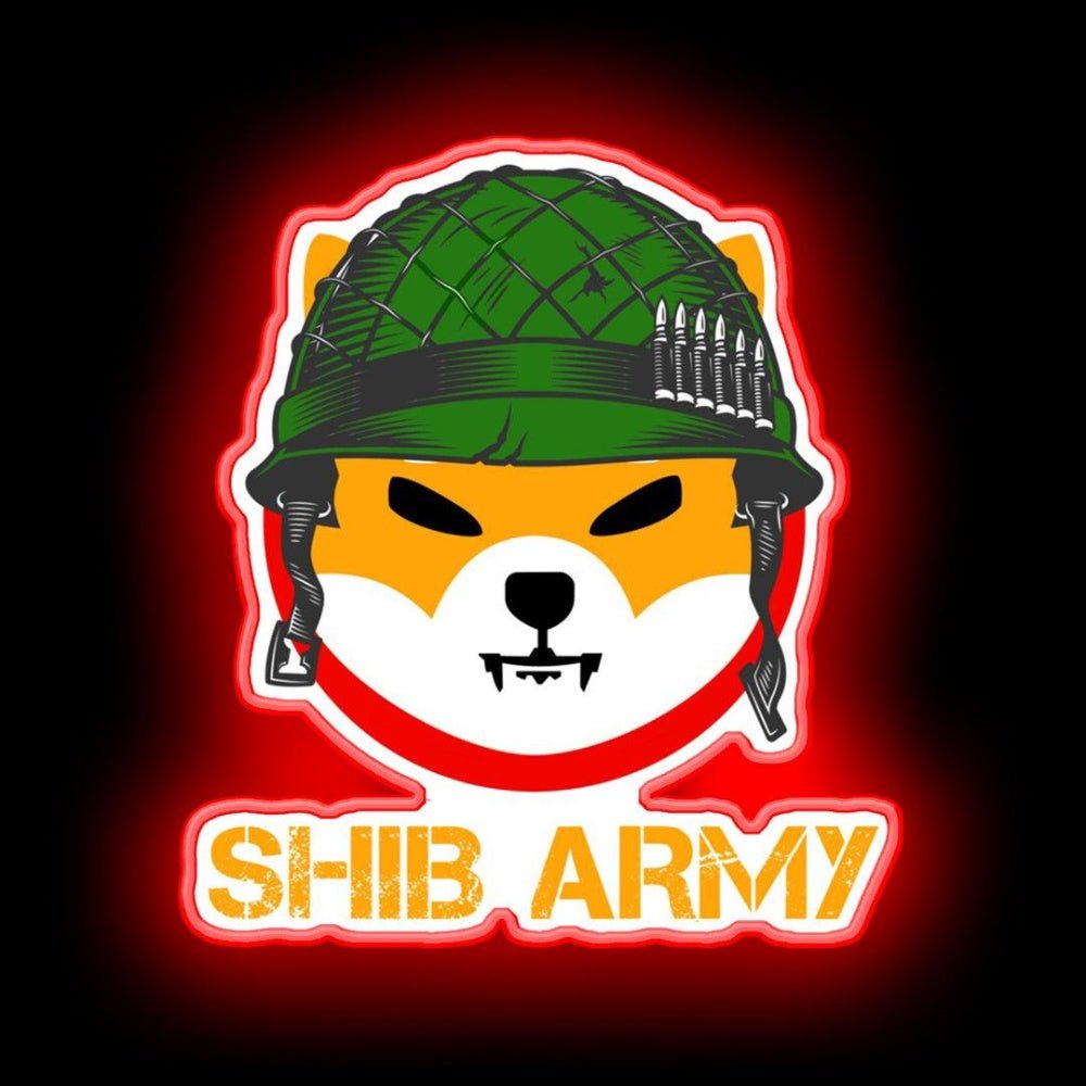 Shiba Inu Token To The Moon Shibarmy Neon Sign - Shineneon