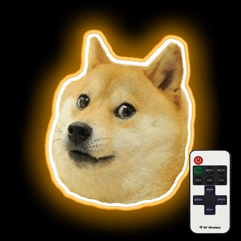 Shibe Doge Face Neon Sign - Shineneon