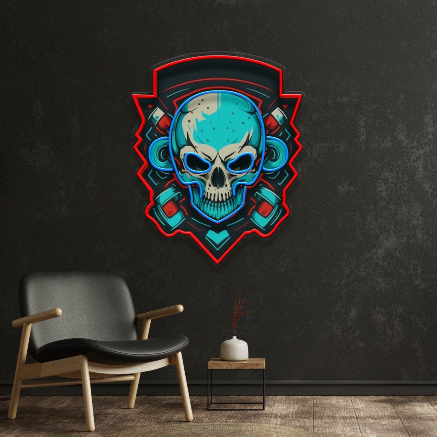 Shield Monkey Skull Acrylic Led Neon Sign | Shineneon