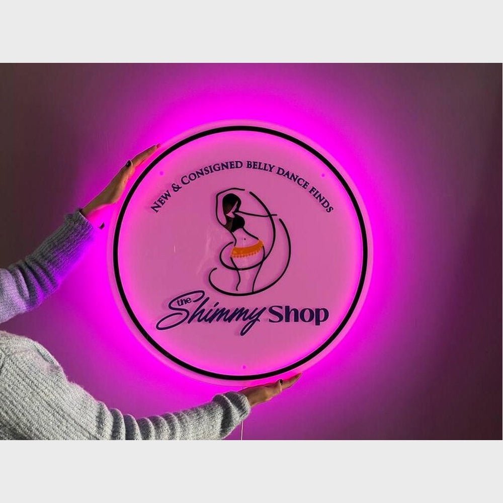 Shimmy Shop Acrylic Business Logo Sign - Shineneon