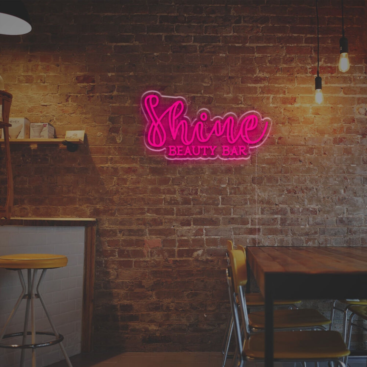 Shine Beauty Bar Led Neon Sign Home Decor Chic Bars And Trendy Office Vibes | Shineneon