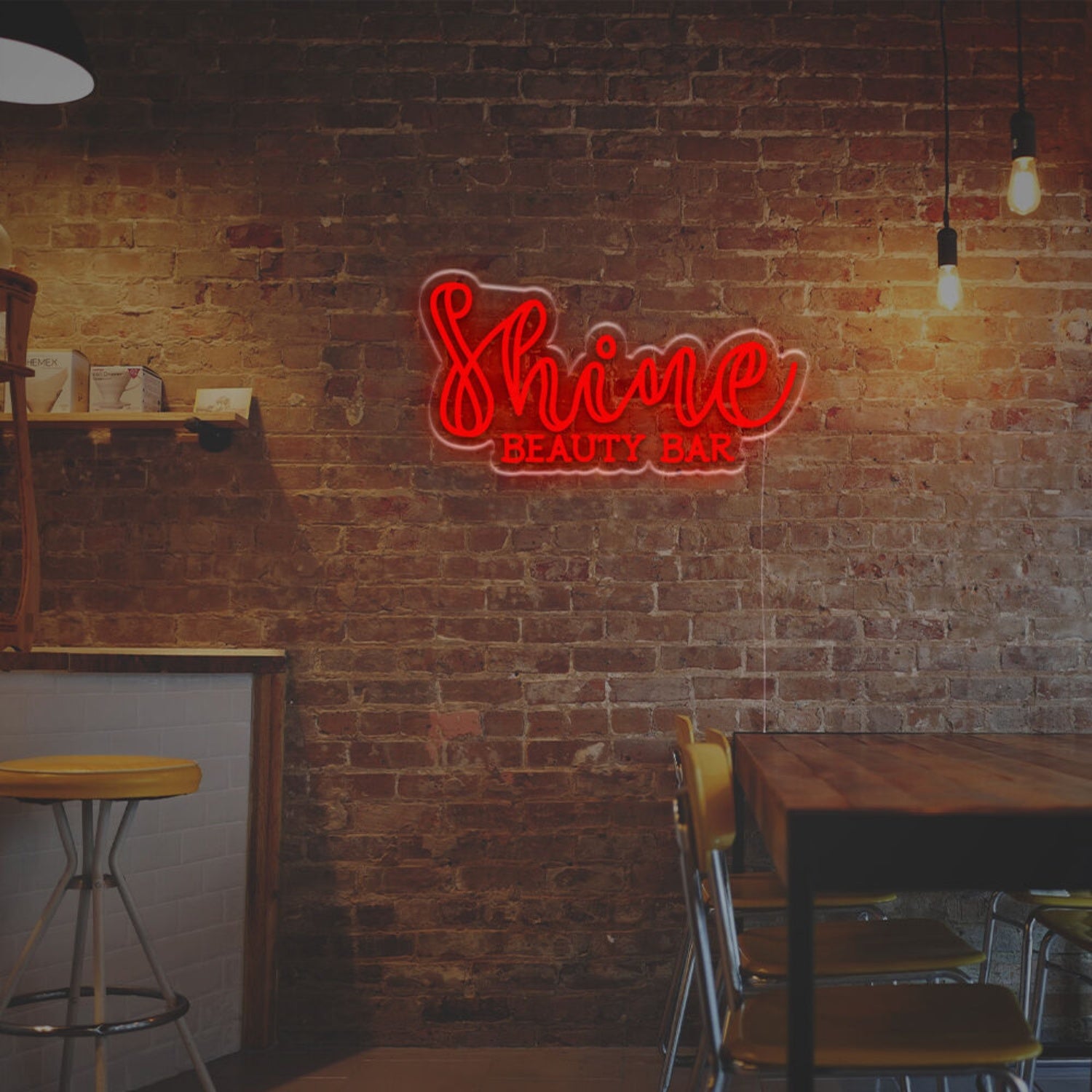 Shine Beauty Bar Led Neon Sign Home Decor Chic Bars And Trendy Office Vibes | Shineneon