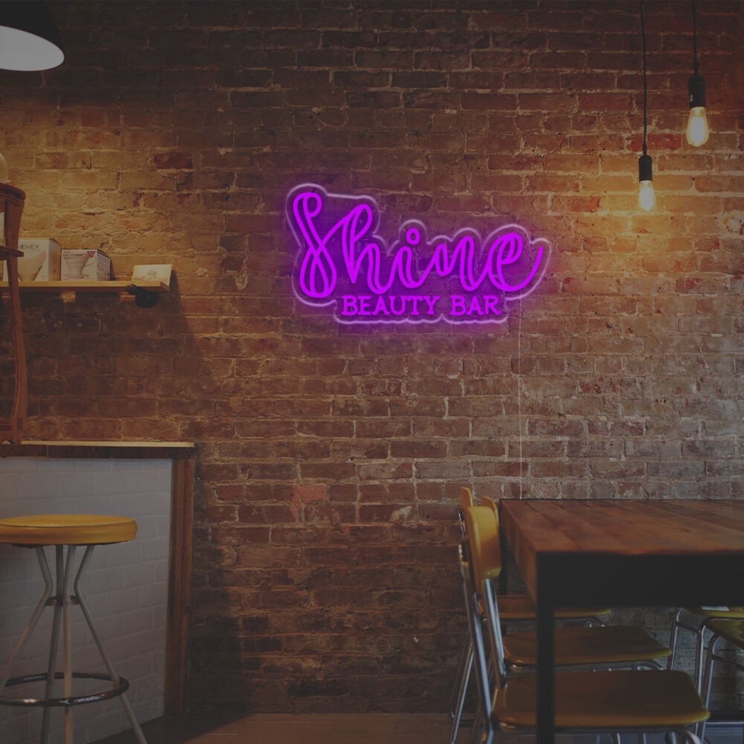 Shine Beauty Bar Led Neon Sign Home Decor Chic Bars And Trendy Office Vibes | Shineneon