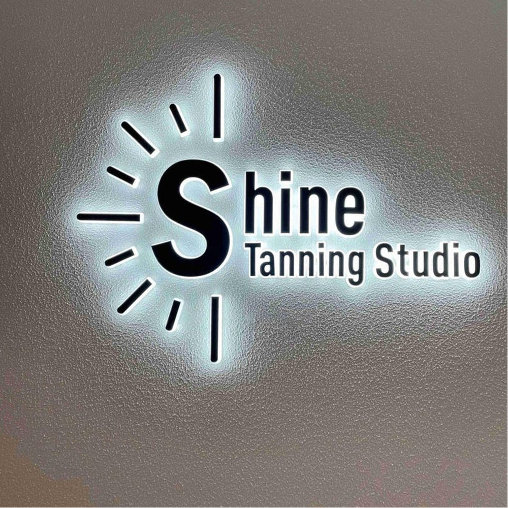Shine Tanning Studio 3D Backlit Channel Letters Led Light Sign - Shineneon