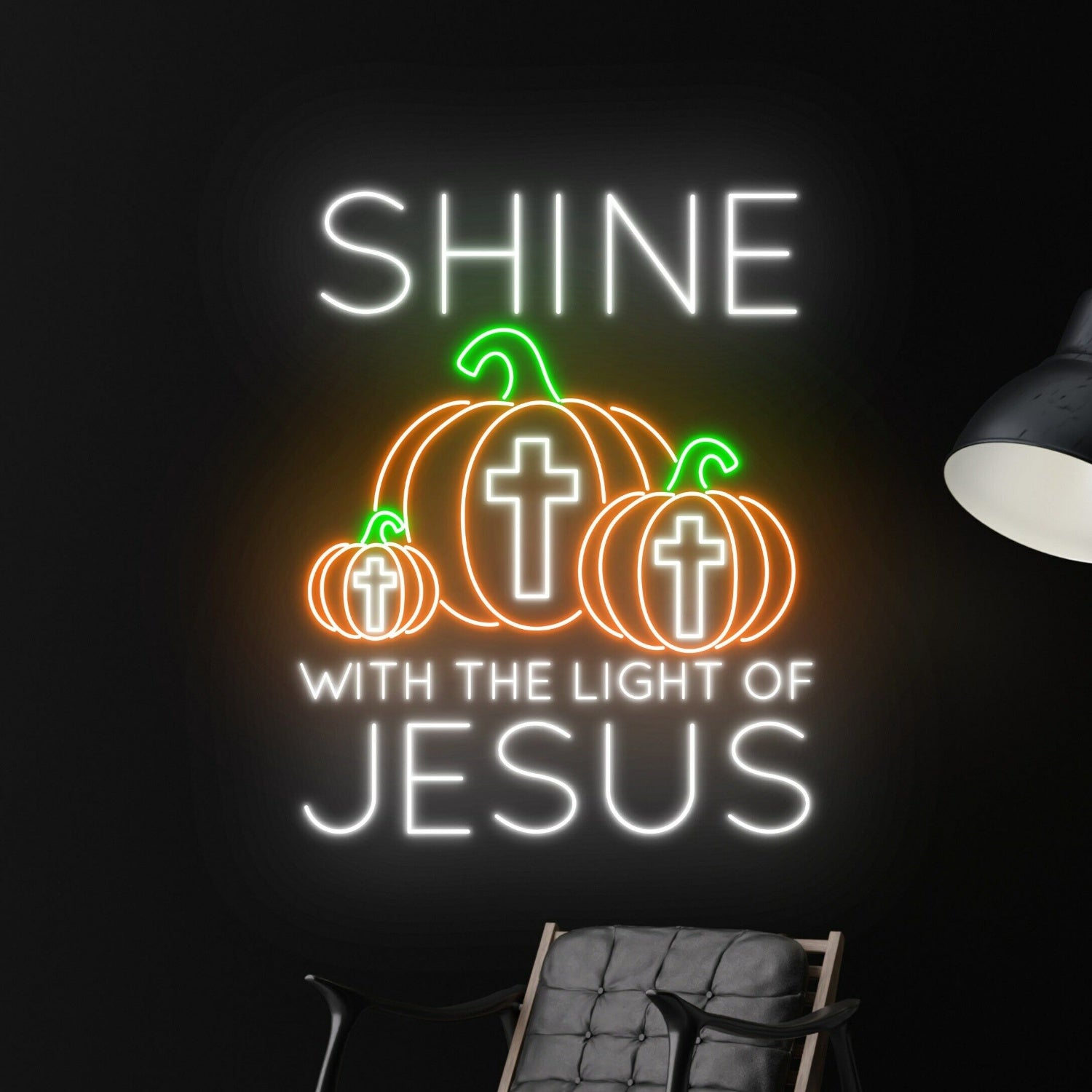 Shine With The Light Of Jesus Led Neon Sign | Shineneon