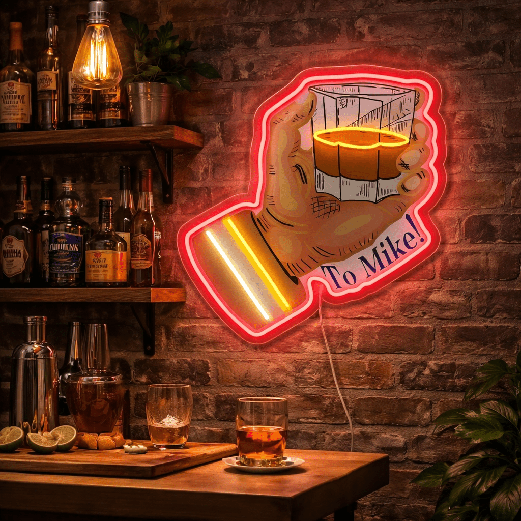 ShineNeon™ Beer Cheers Hand Neon Sign USB Power - Shineneon