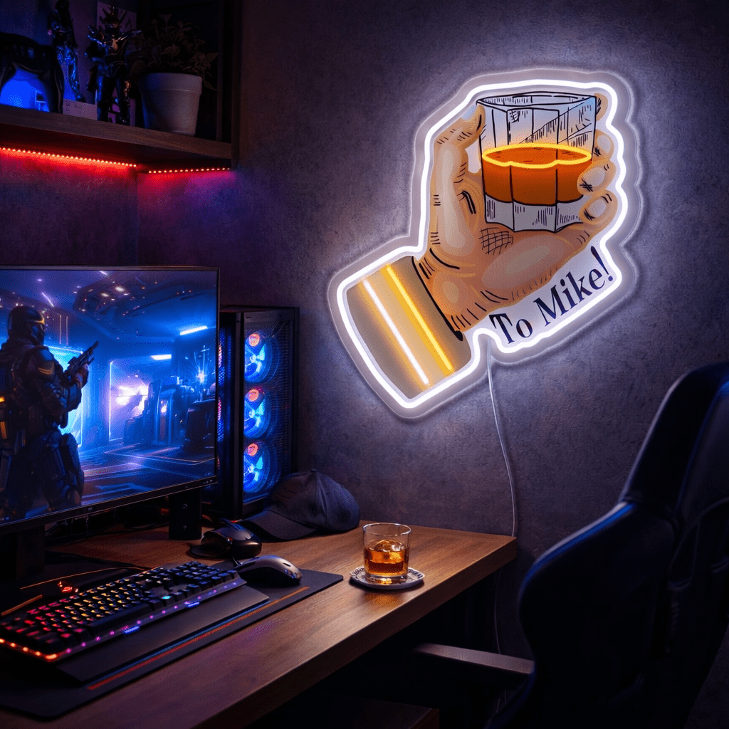 ShineNeon™ Beer Cheers Hand Neon Sign USB Power - Shineneon