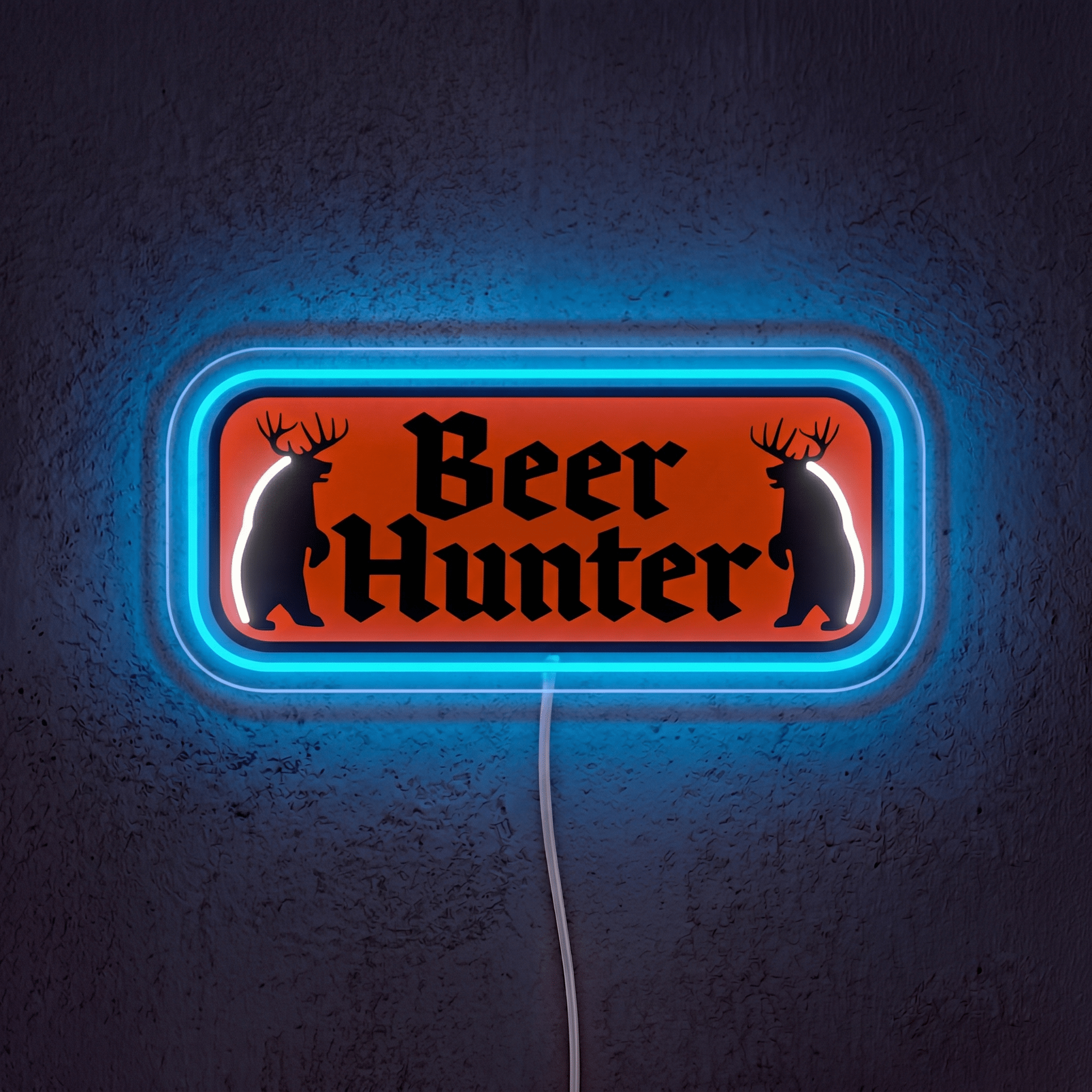 ShineNeon™ Beer Hunter Funny Badge Neon Sign USB Power - Shineneon