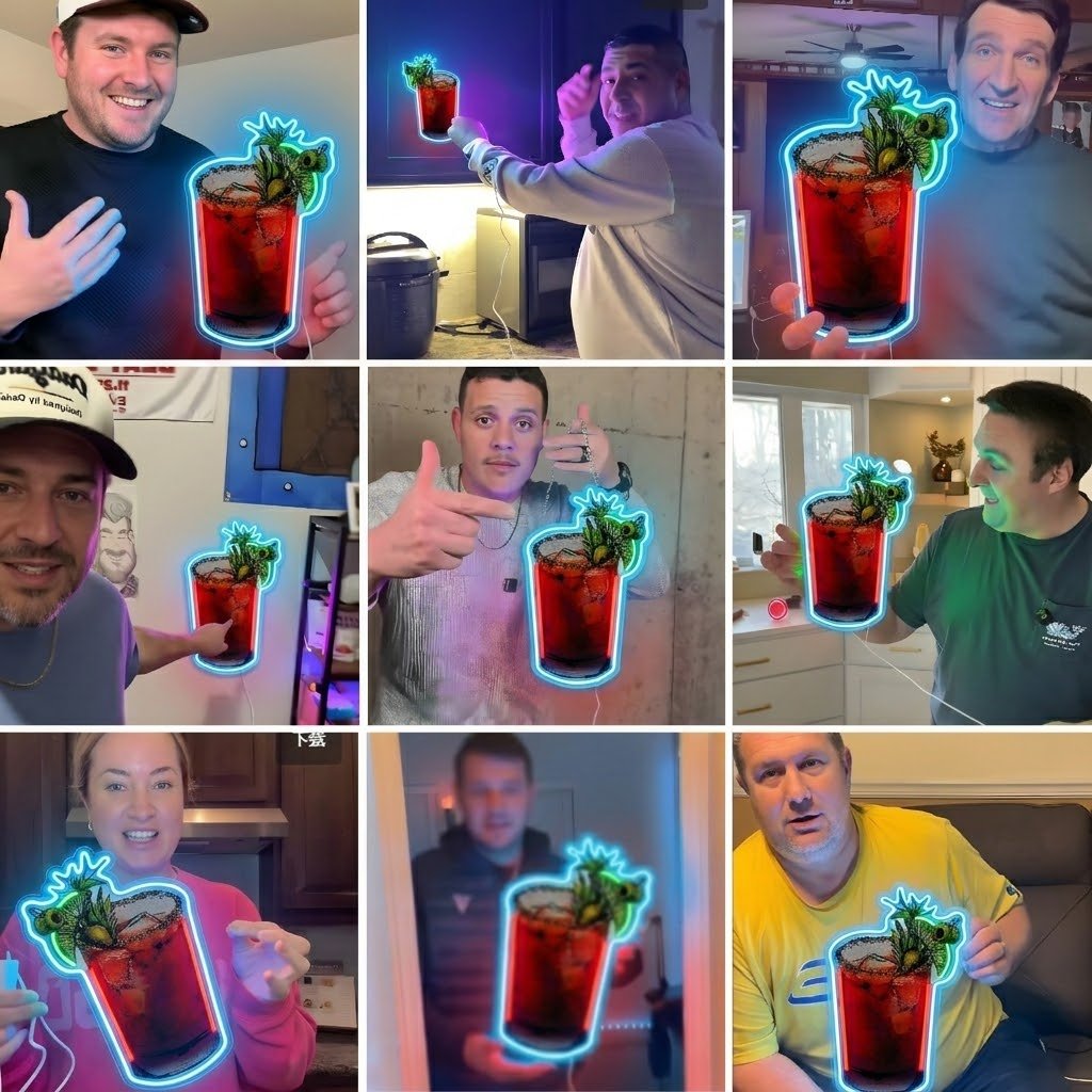 ShineNeon™ Bloody Mary Cocktail Neon Sign USB Power - Shineneon