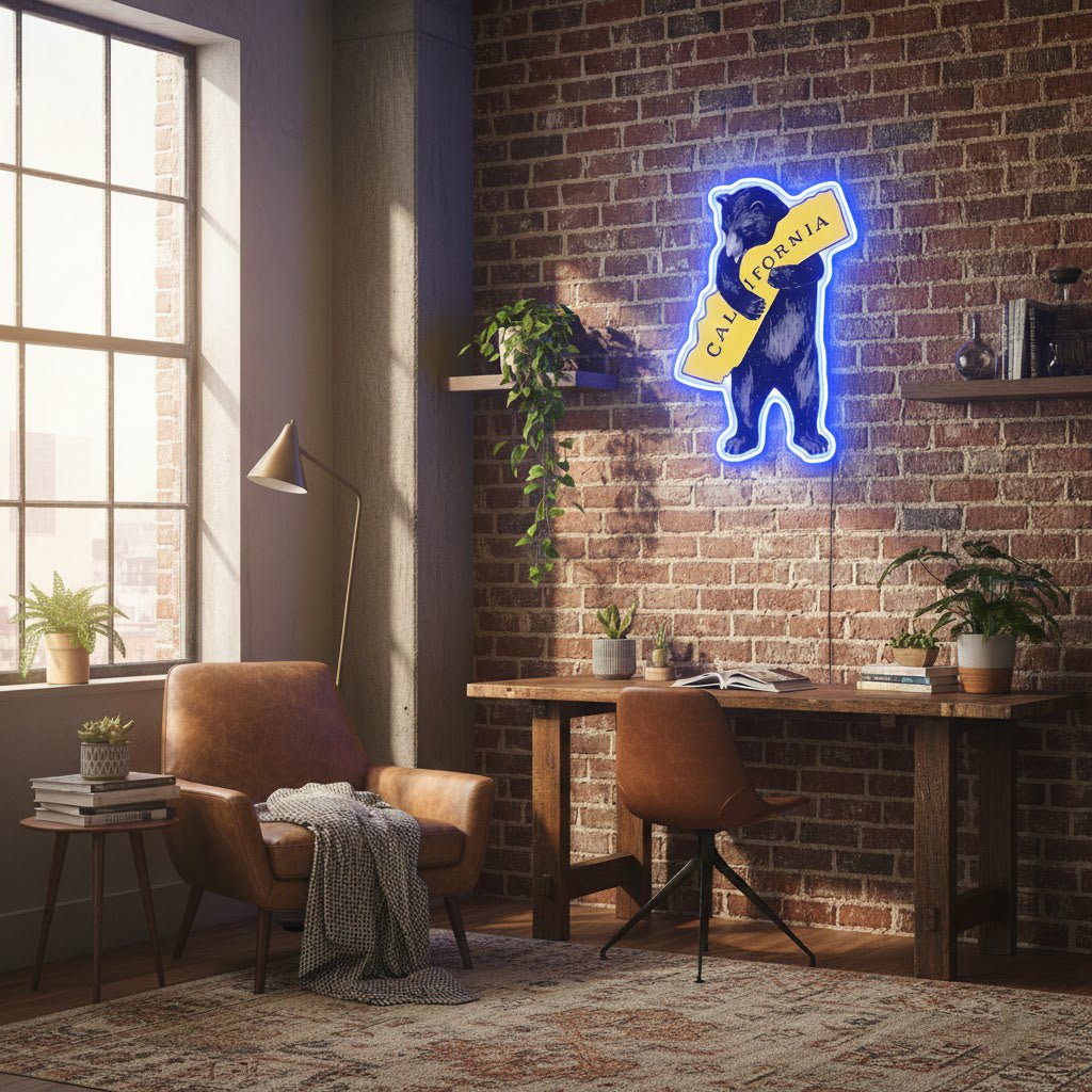 ShineNeon™ California Bear LED Neon Sign USB Powered Wall Decor for Bedroom Office Game Room - Shineneon