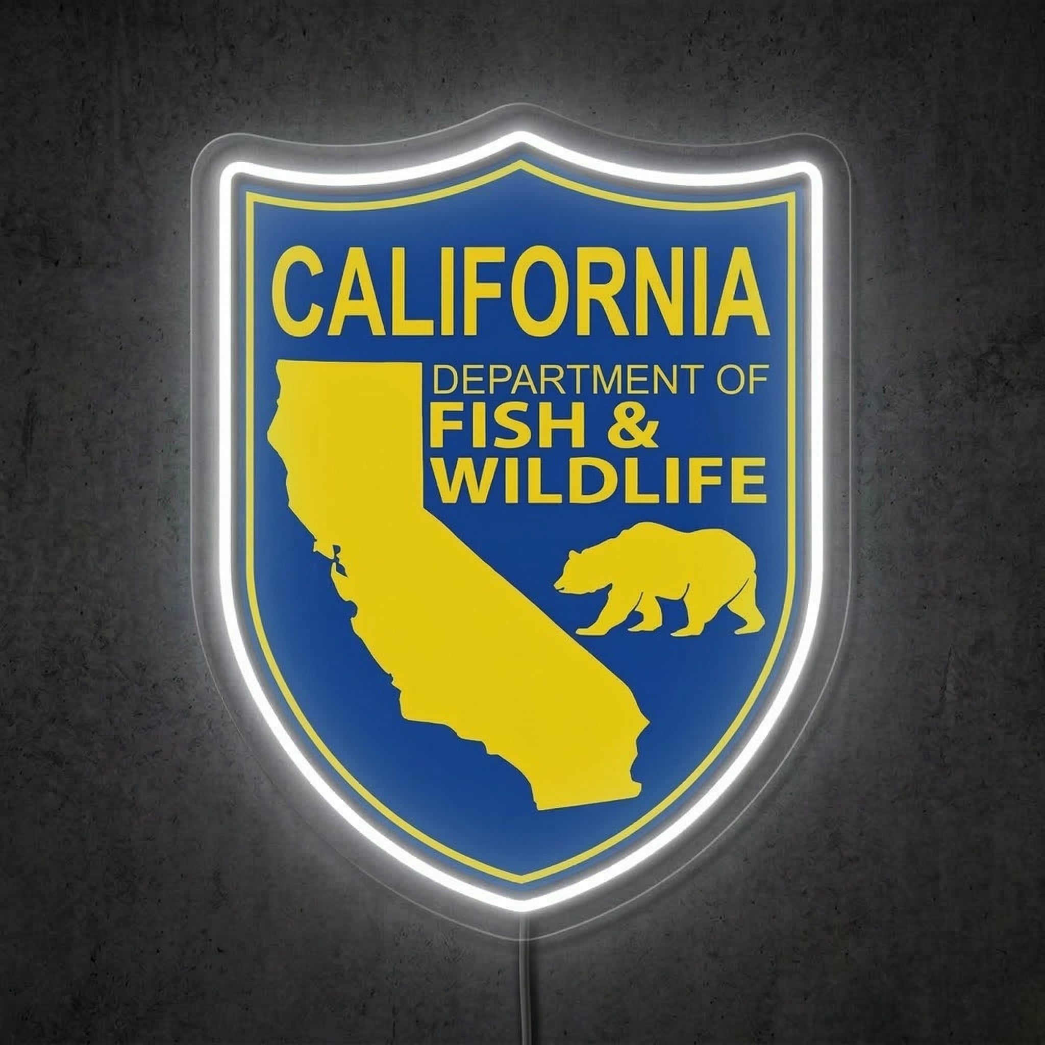 ShineNeon™ California Fish & Wildlife Neon Sign Golden State Grizzly Decor USB Power Neon Sign - Shineneon