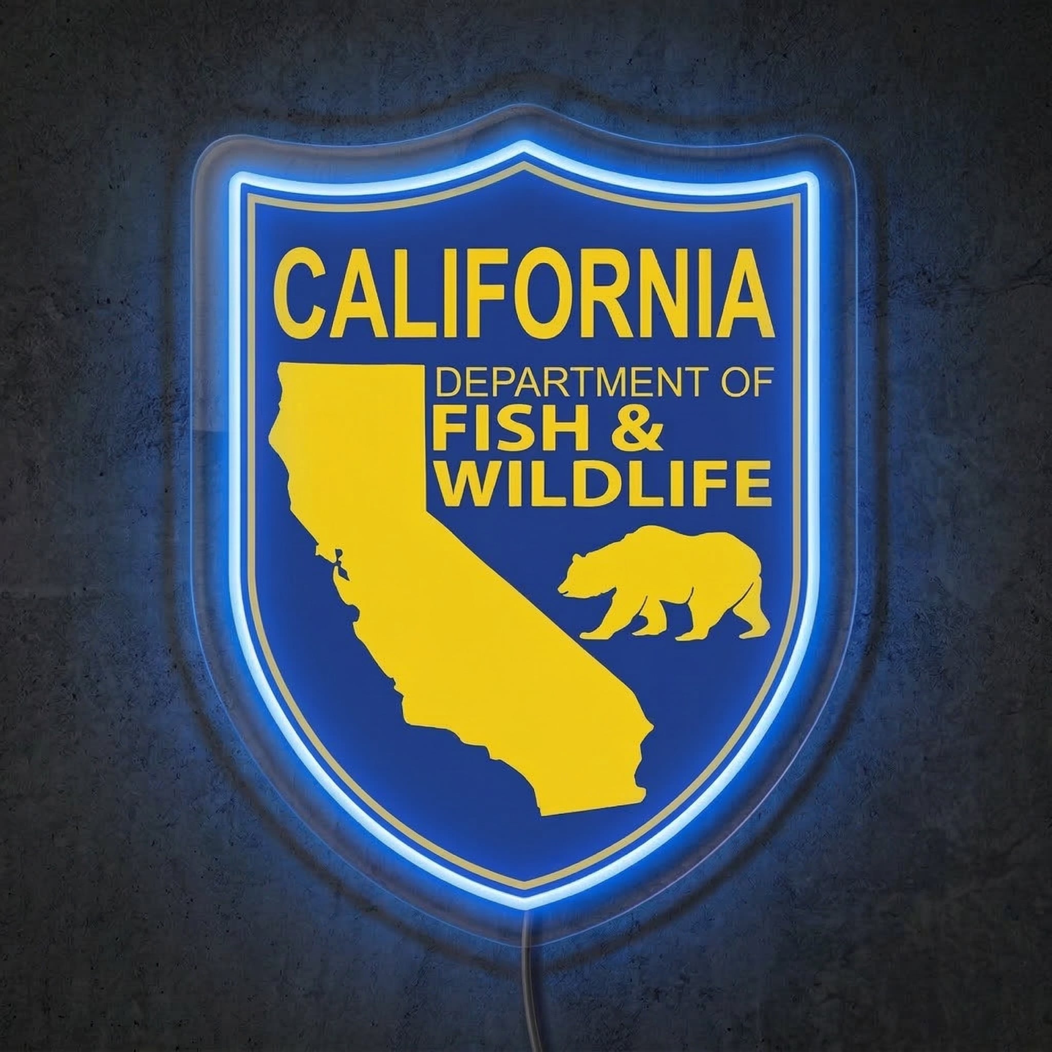 ShineNeon™ California Fish & Wildlife Neon Sign Golden State Grizzly Decor USB Power Neon Sign - Shineneon