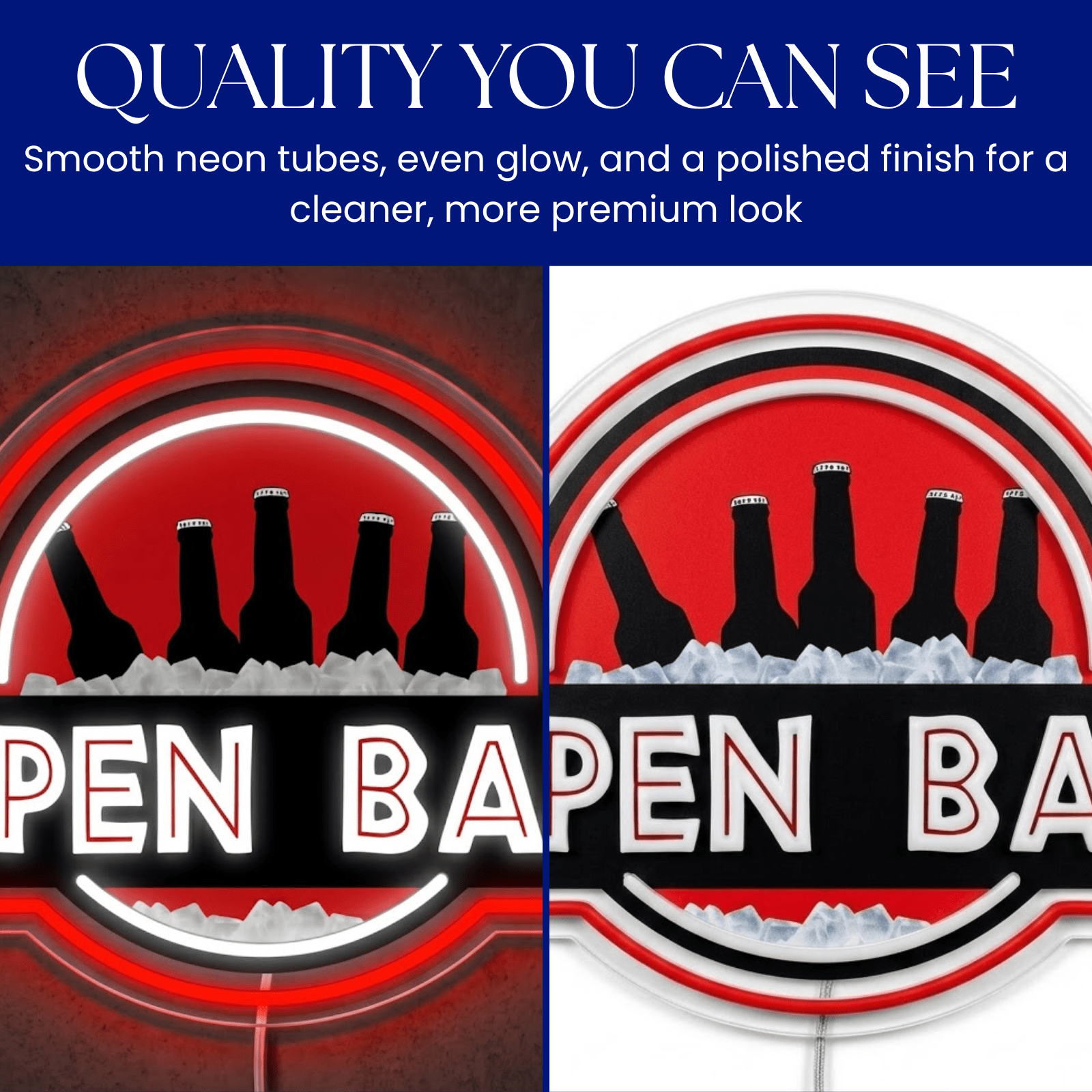 ShineNeon™ Classic Open Bar Retro Lounge Neon Sign USB Power - Shineneon