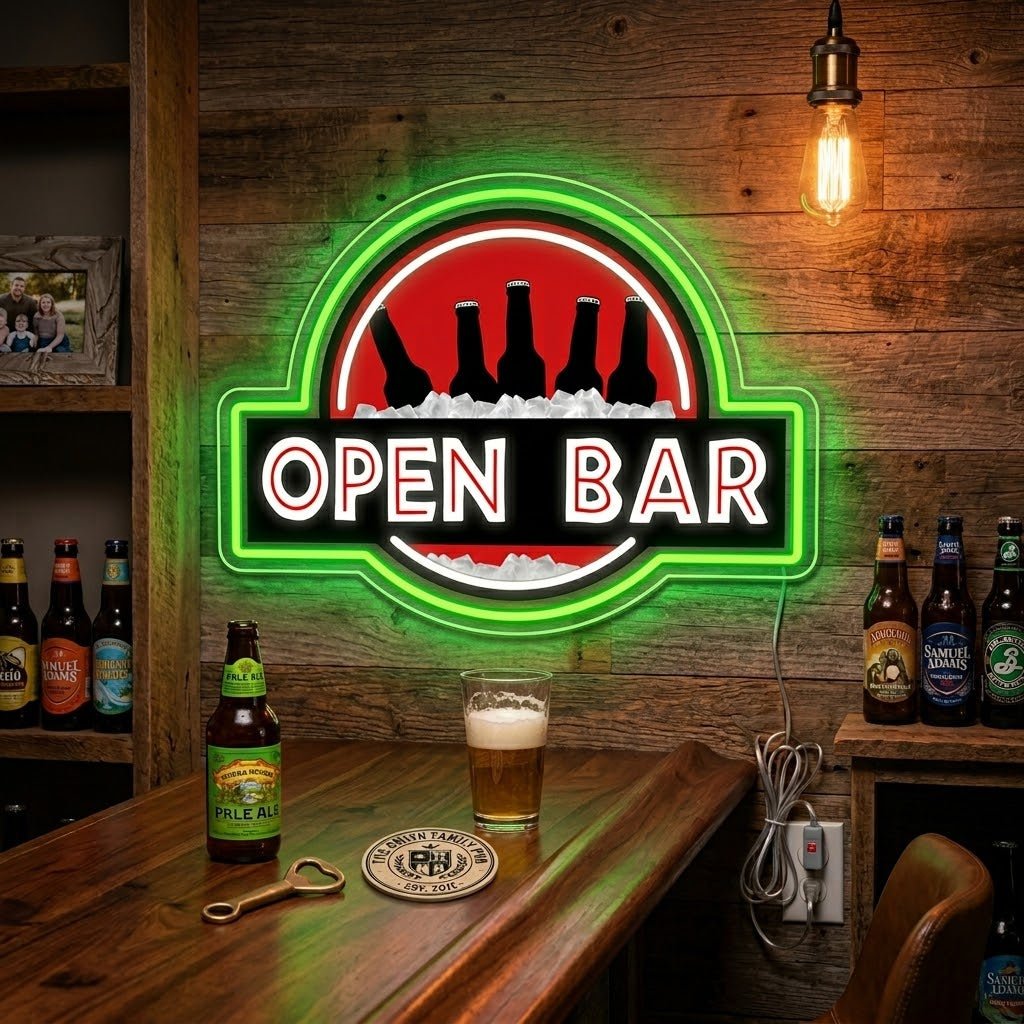 ShineNeon™ Classic Open Bar Retro Lounge Neon Sign USB Power - Shineneon