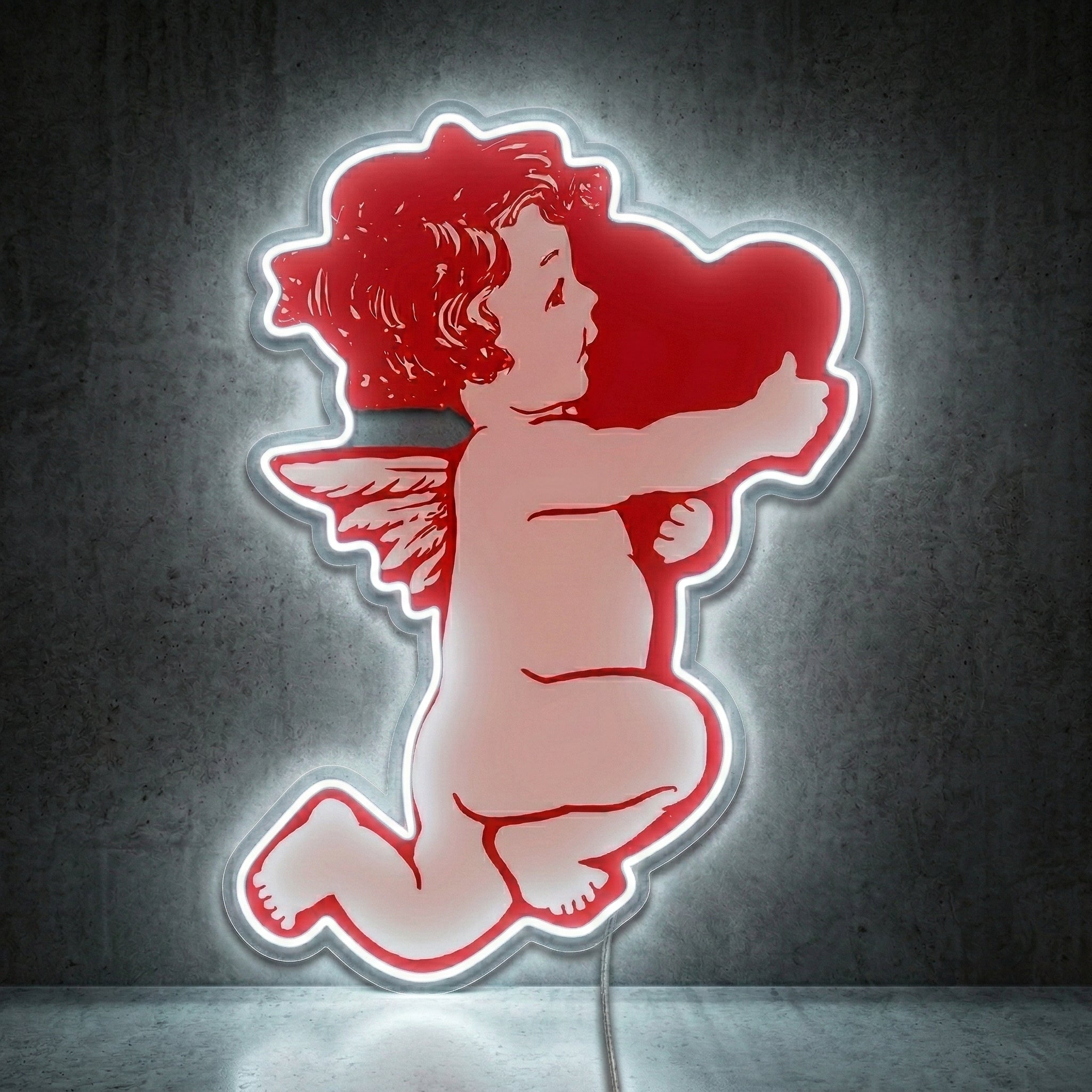 ShineNeon™ Cupid Love LED Neon Sign - Romantic Angel Wall Decor for Bedroom & Date Night - Shineneon