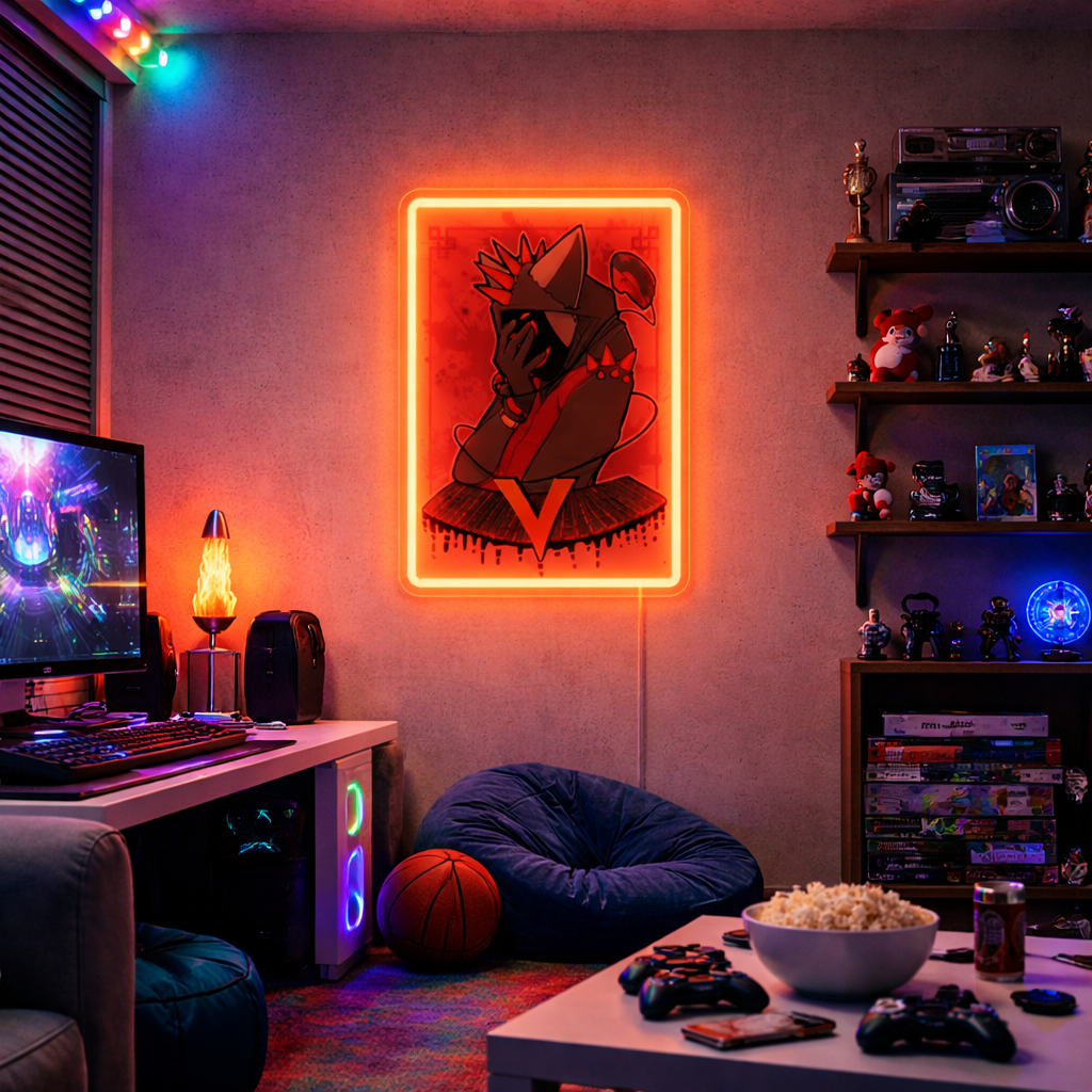 ShineNeon™ Cyber - V LED Neon Sign Gaming Room Wall Decor(USB Power) - Shineneon