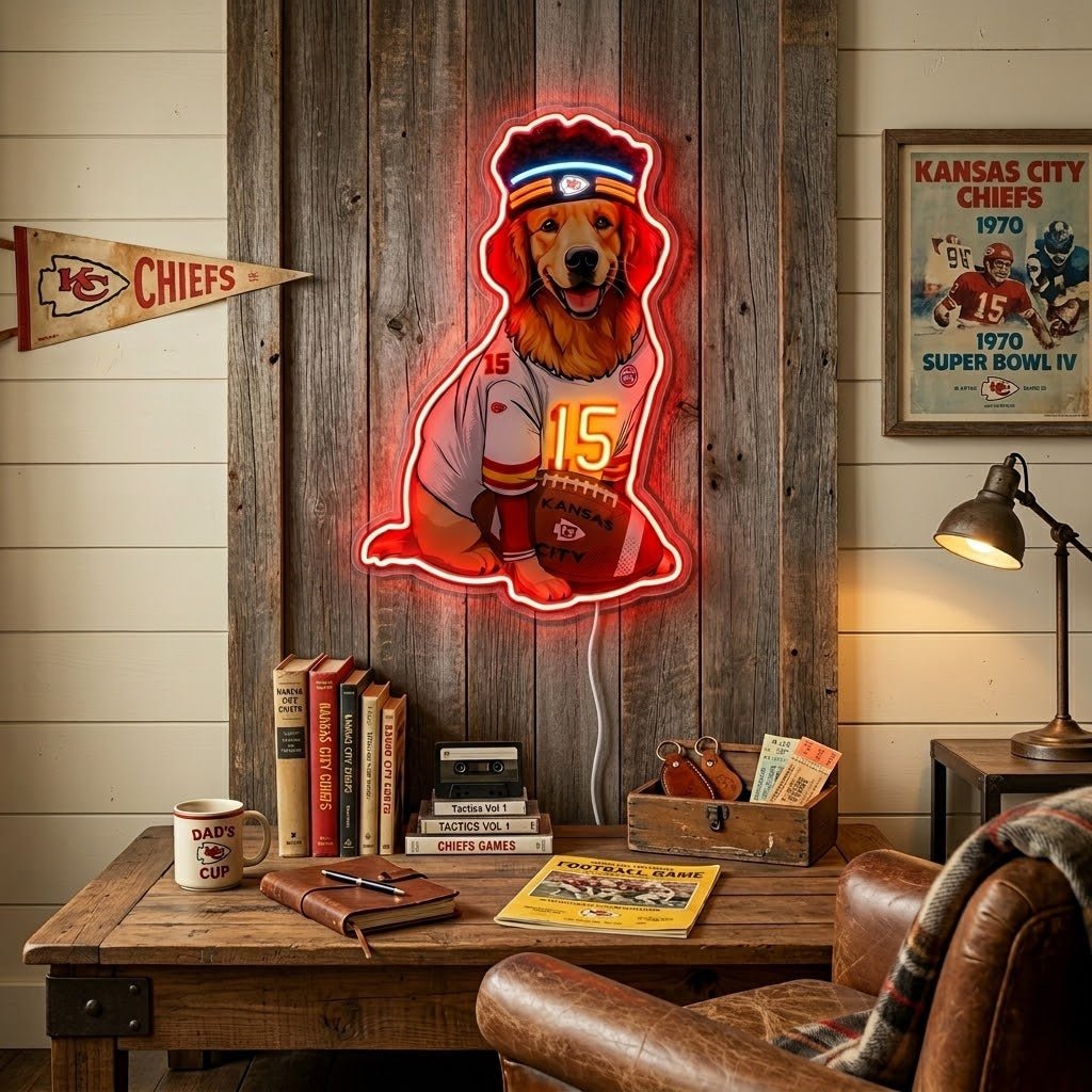 ShineNeon™ Football Dog MVP Jersey Neon Sign USB Power - Shineneon