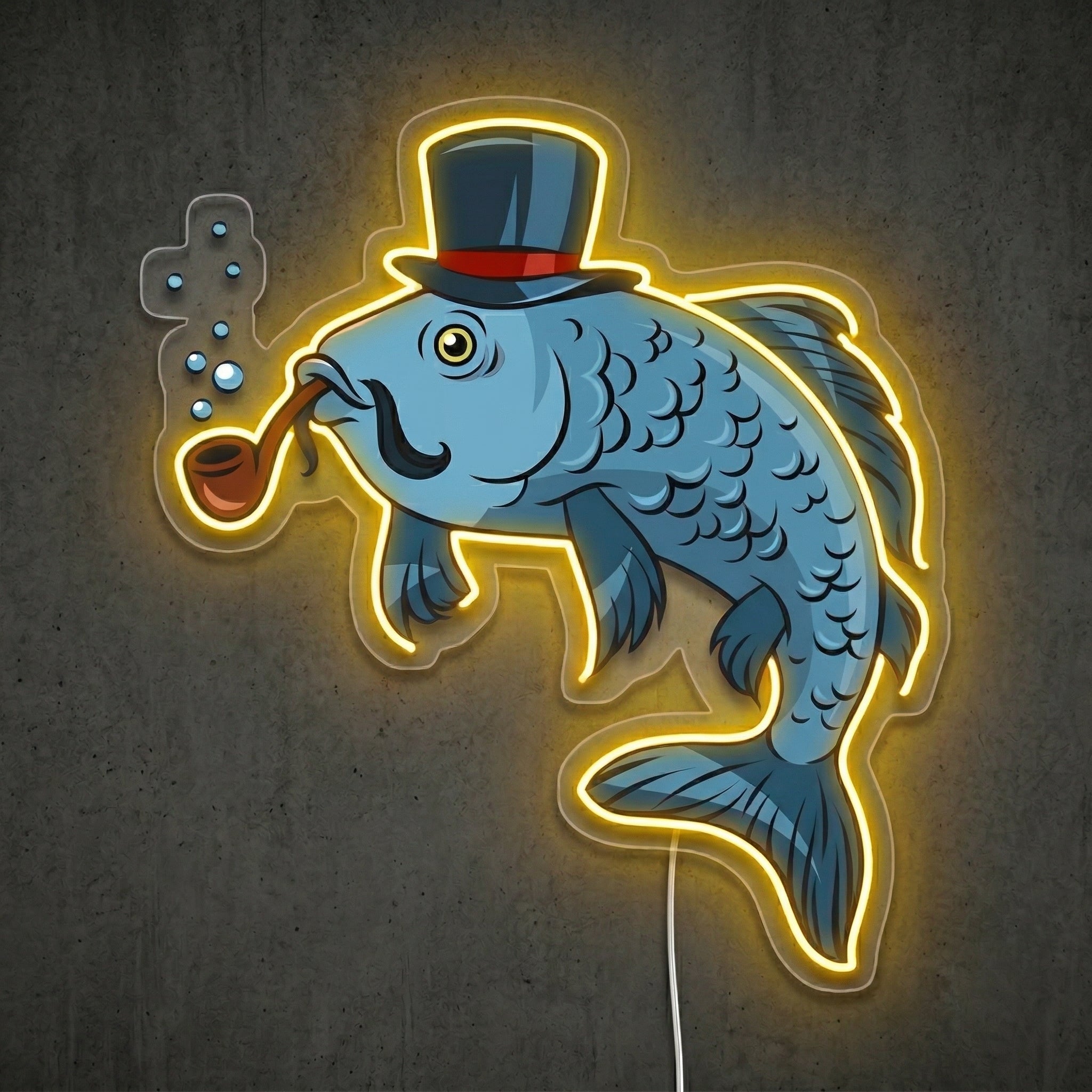 ShineNeon™ Gentleman Dolphin neon sign USB Power - Shineneon